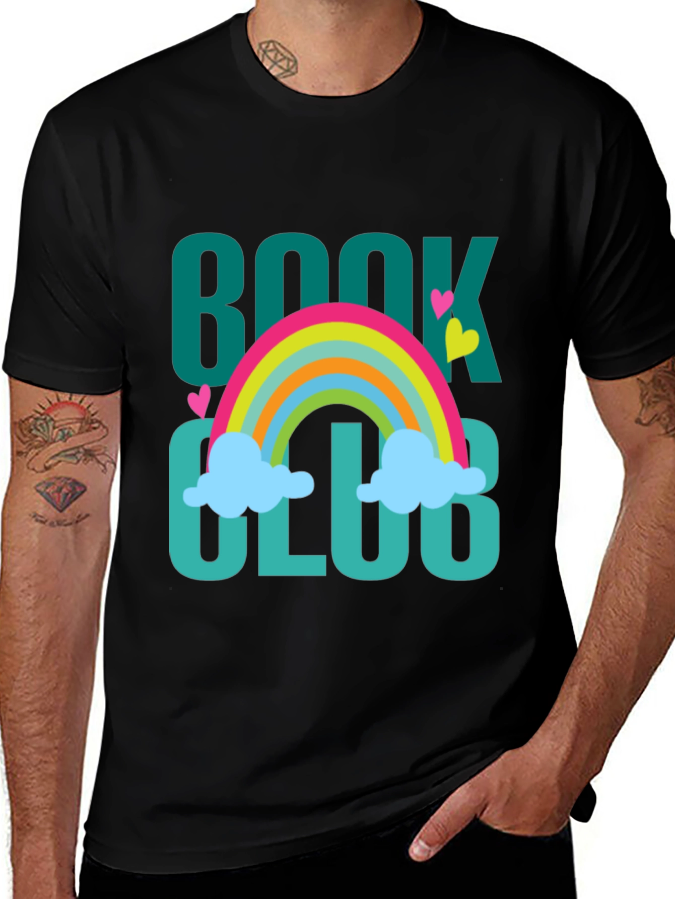Book Club Rainbow Graphic T-Shirt