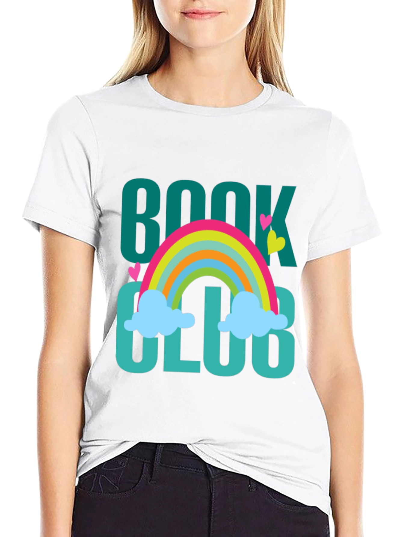 Book Club Rainbow Graphic T-Shirt