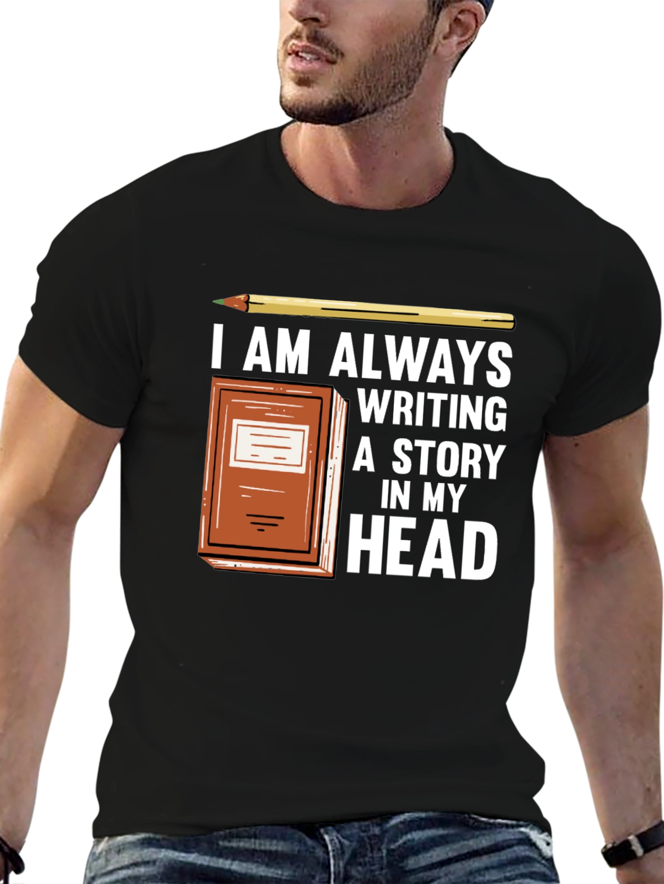 Writers Tee - Always Writing a Story