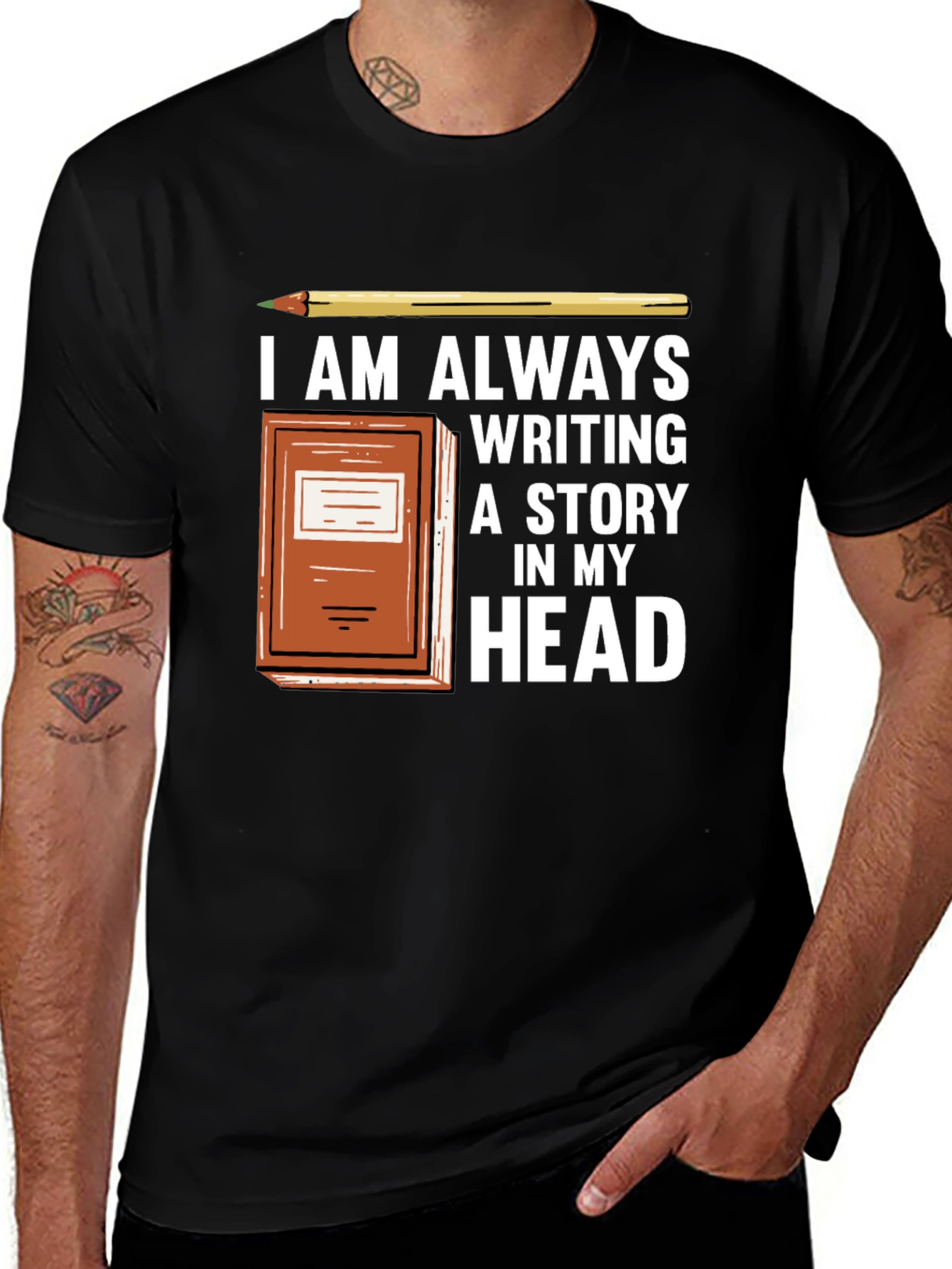 Writers Tee - Always Writing a Story