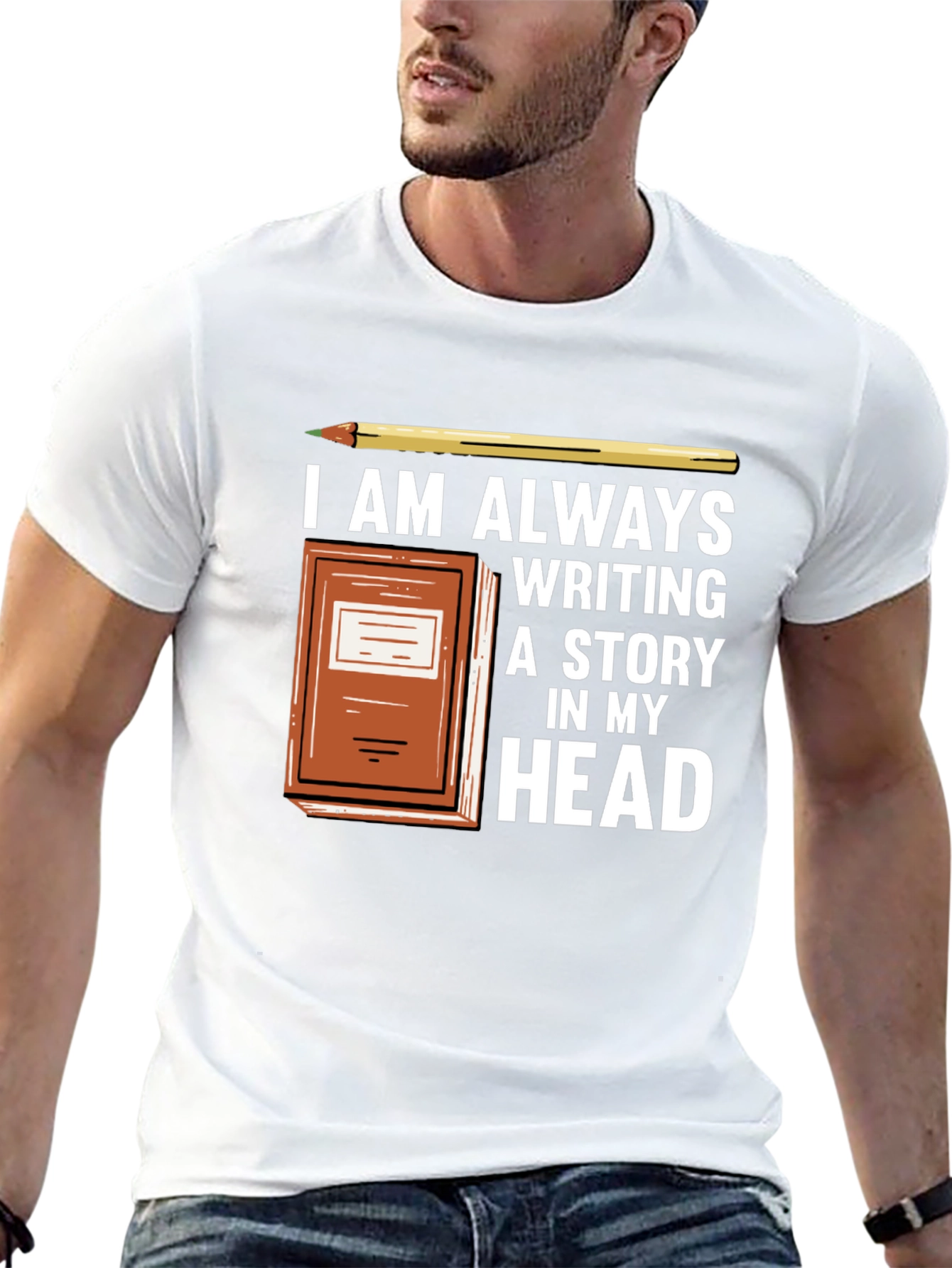 Writers Tee - Always Writing a Story