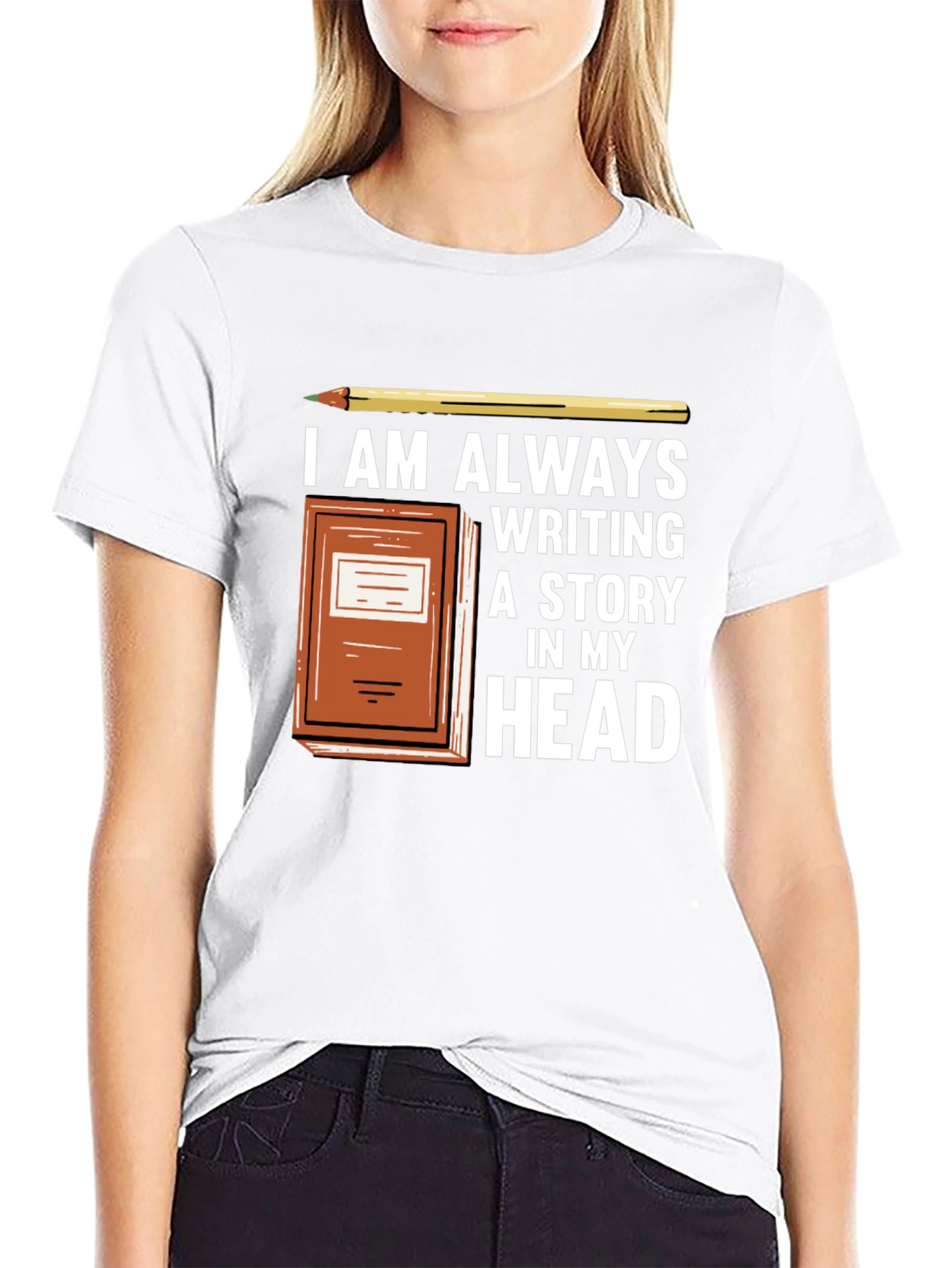 Writers Tee - Always Writing a Story