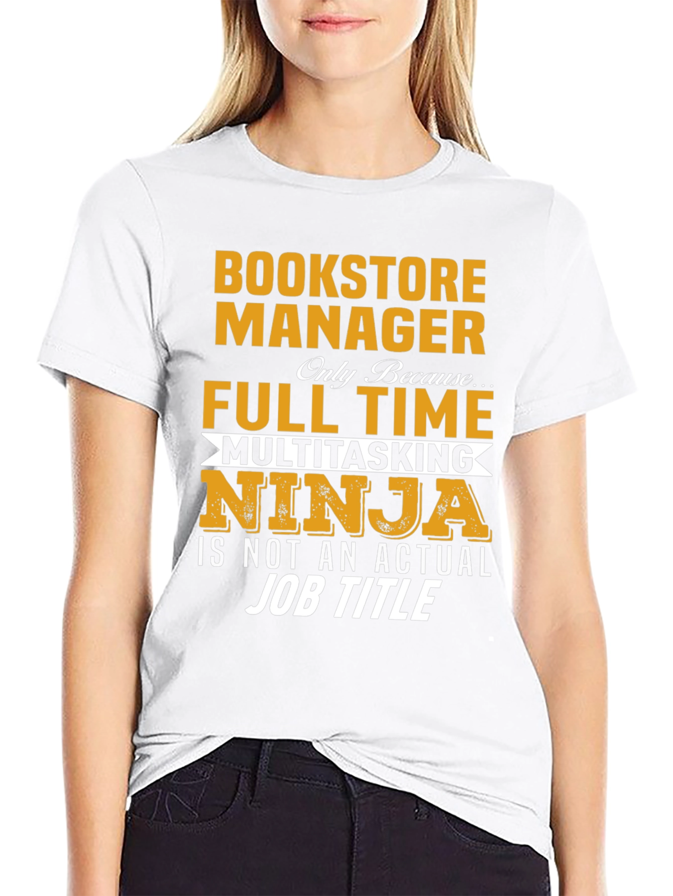 Bookstore Manager Full Time Ninja T-Shirt