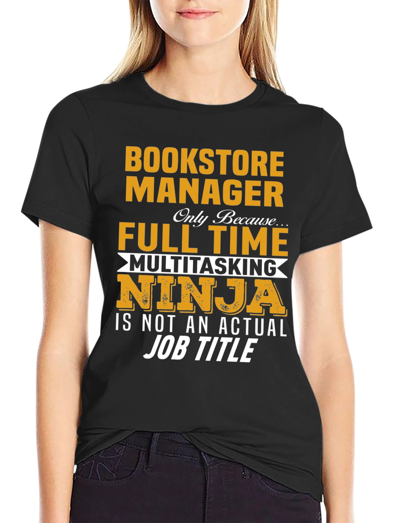 Bookstore Manager Full Time Ninja T-Shirt