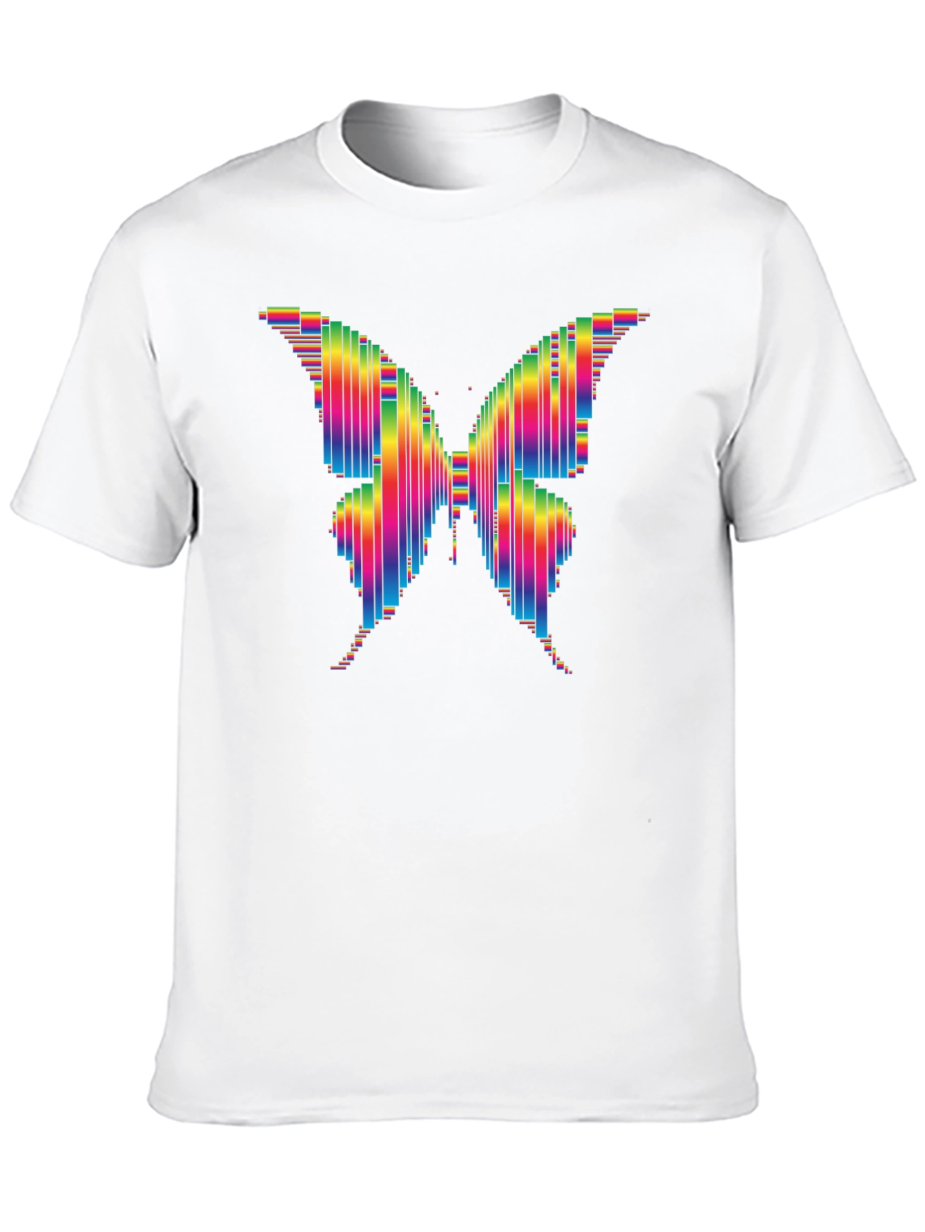 Rainbow Butterfly Graphic Tee - Funky Style