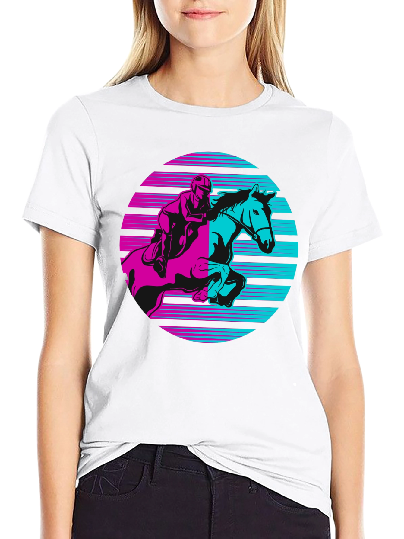 Retro Horse Rider Graphic Tee