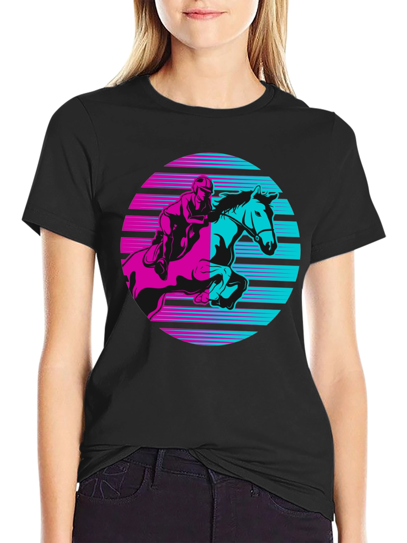 Retro Horse Rider Graphic Tee