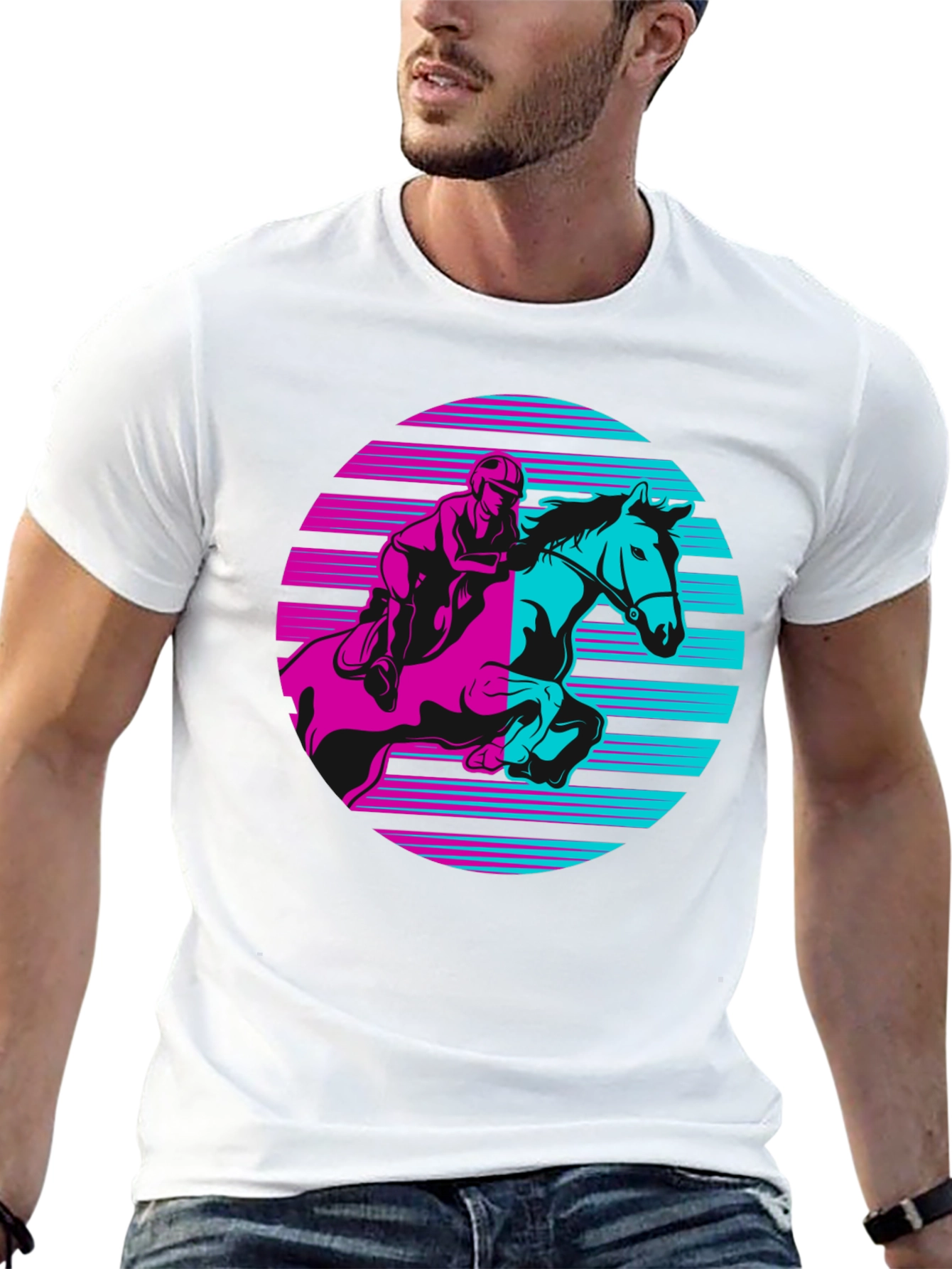 Retro Horse Rider Graphic Tee