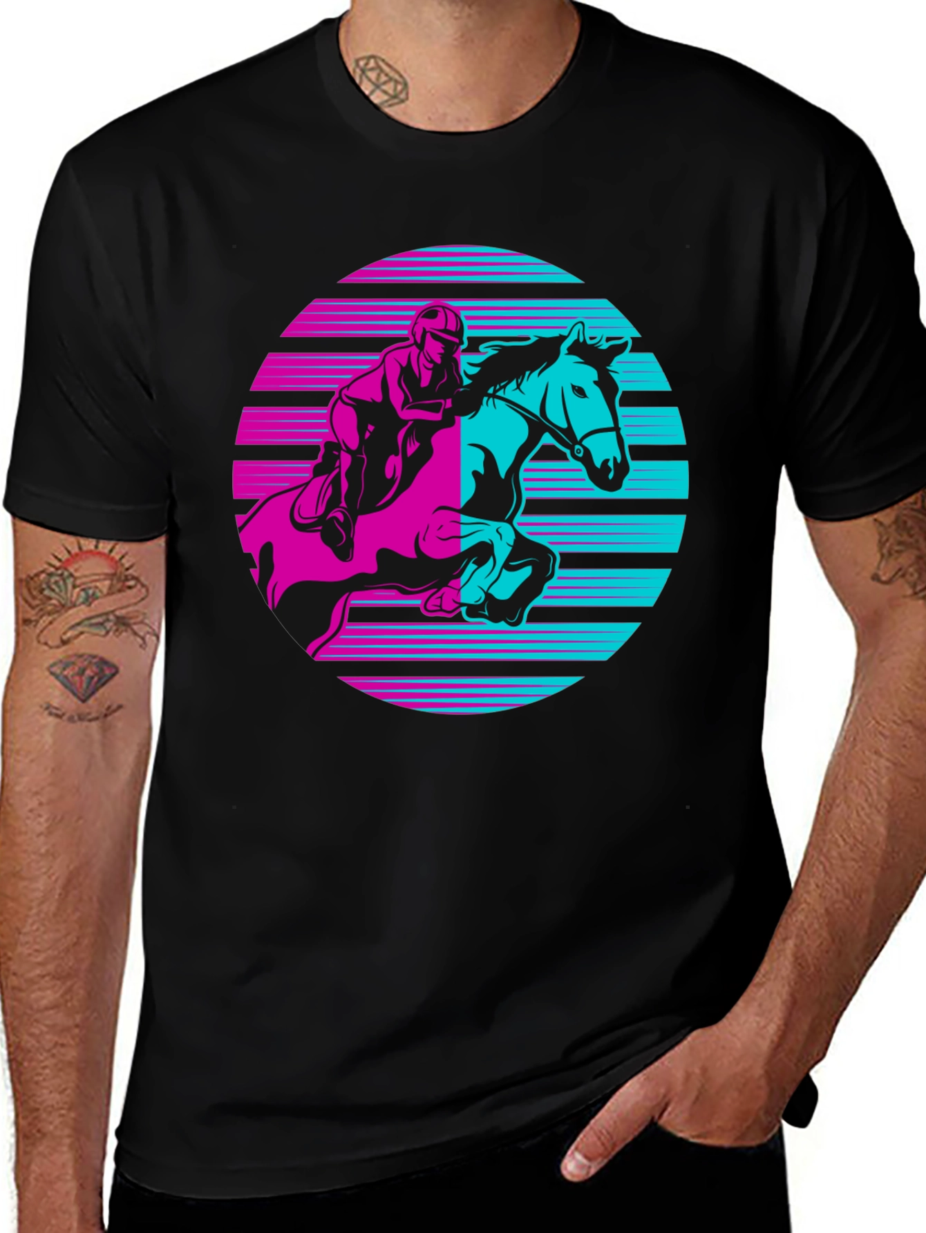 Retro Horse Rider Graphic Tee
