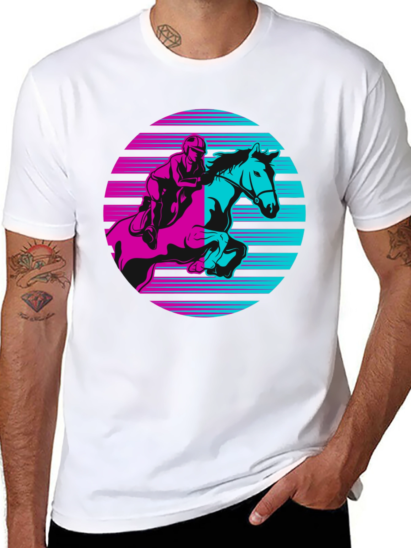 Retro Horse Rider Graphic Tee