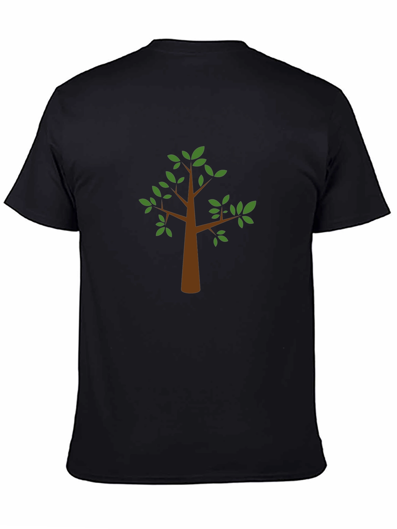 Nature Tree Graphic Tee - Black Casual Shirt