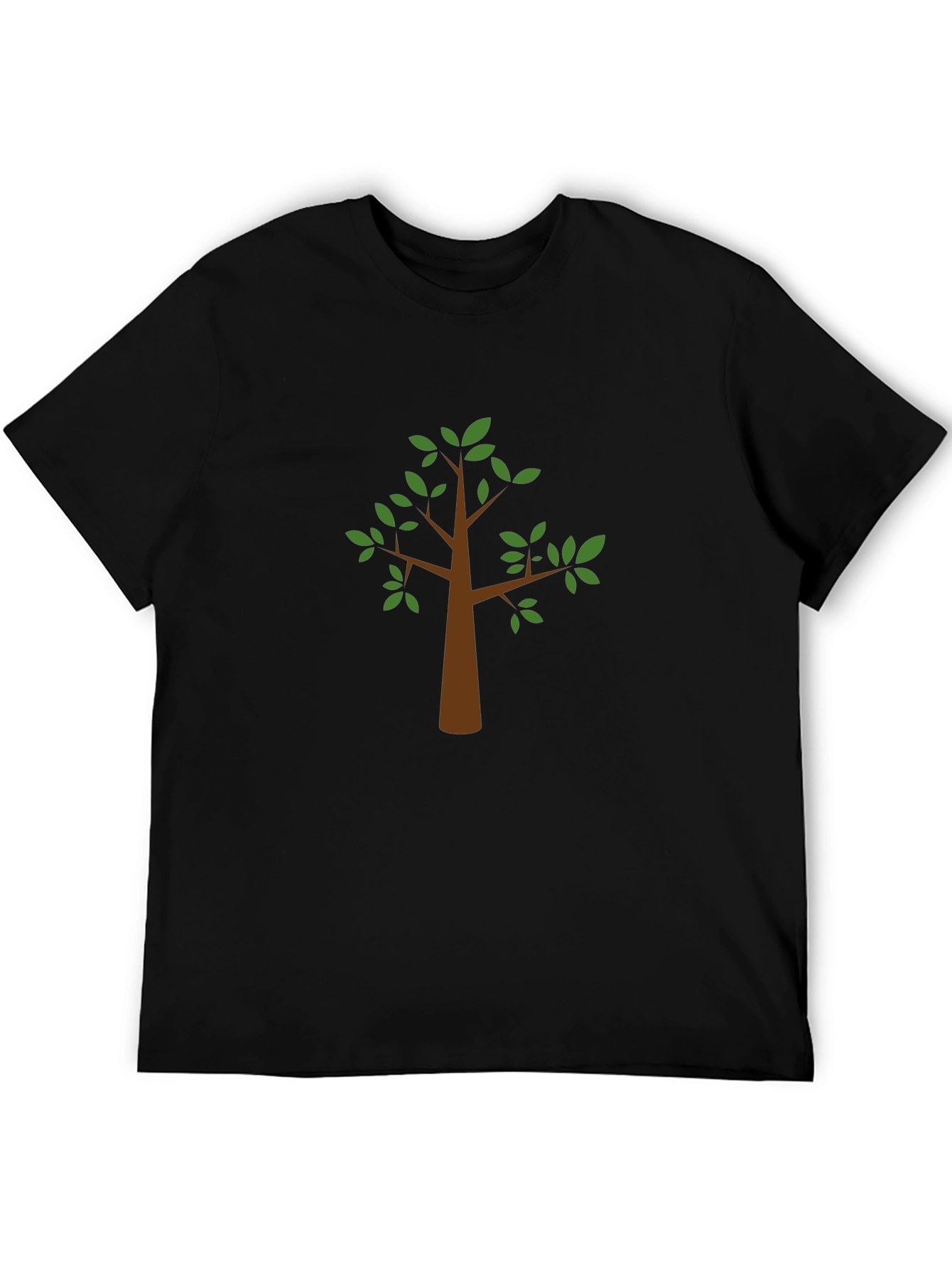Nature Tree Graphic Tee - Black Casual Shirt