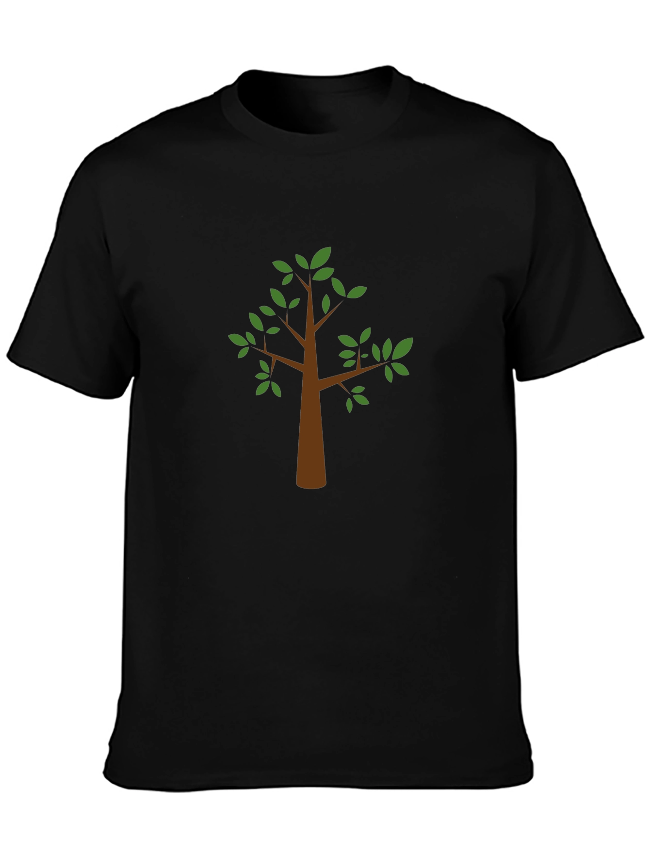 Nature Tree Graphic Tee - Black Casual Shirt