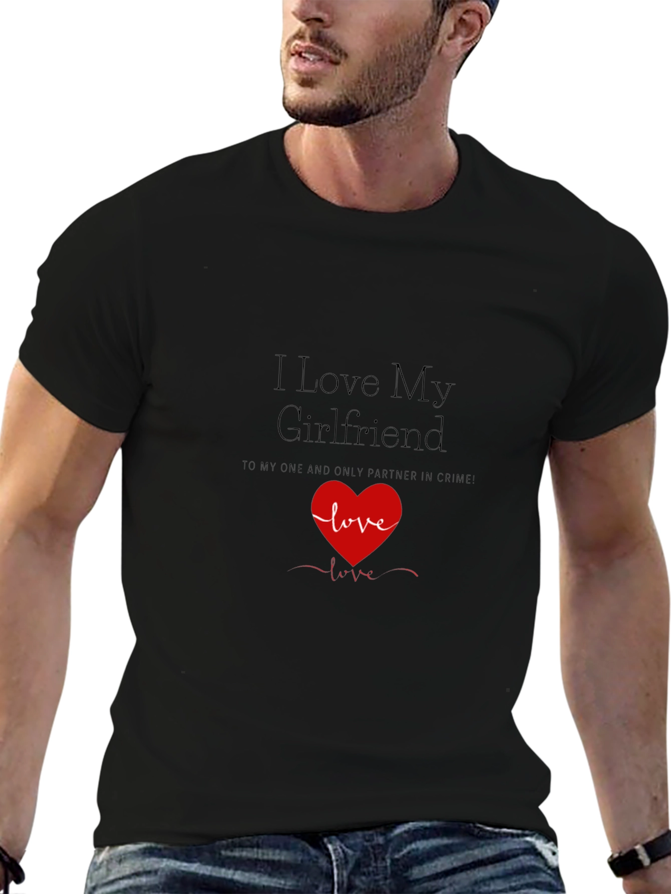 I Love My Girlfriend T-Shirt: Cute Couples Tee