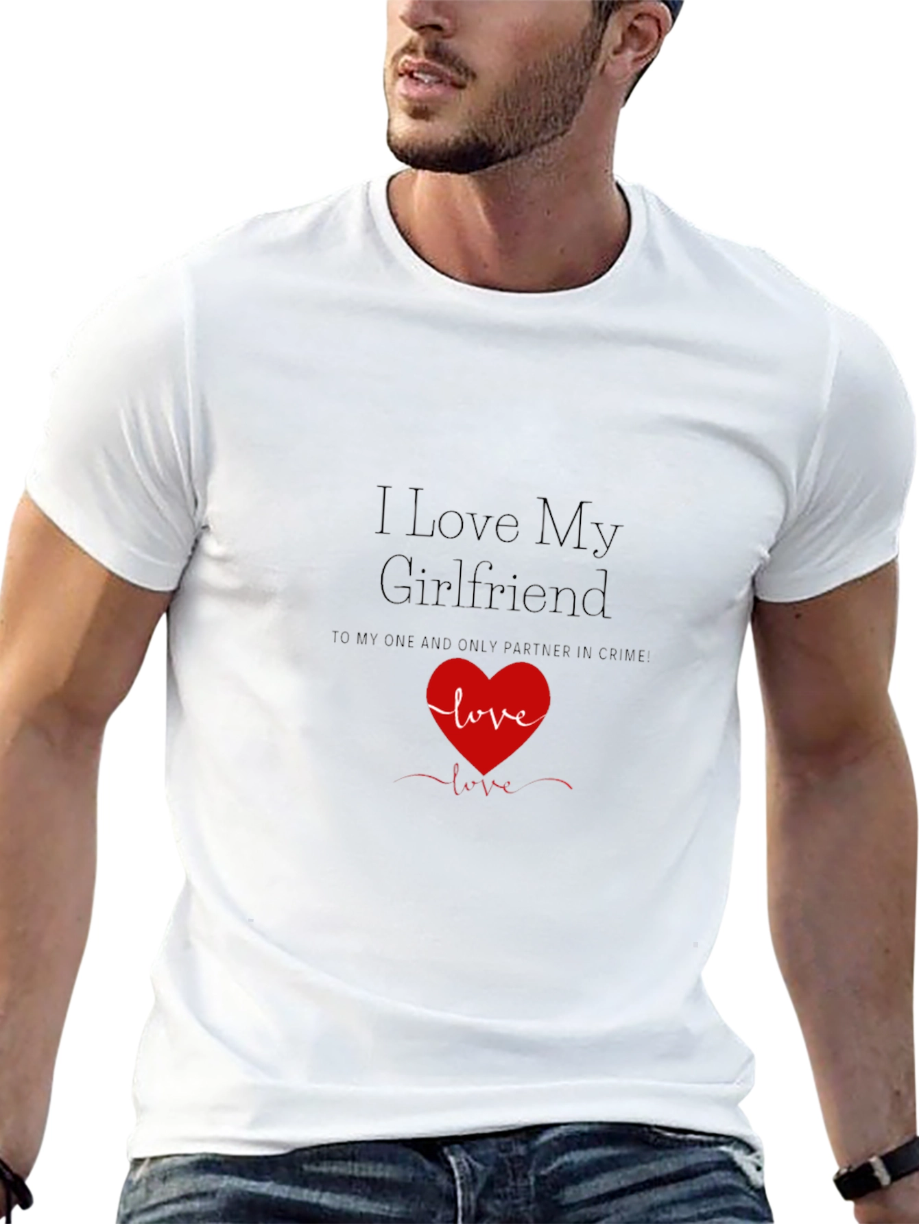 I Love My Girlfriend T-Shirt: Cute Couples Tee