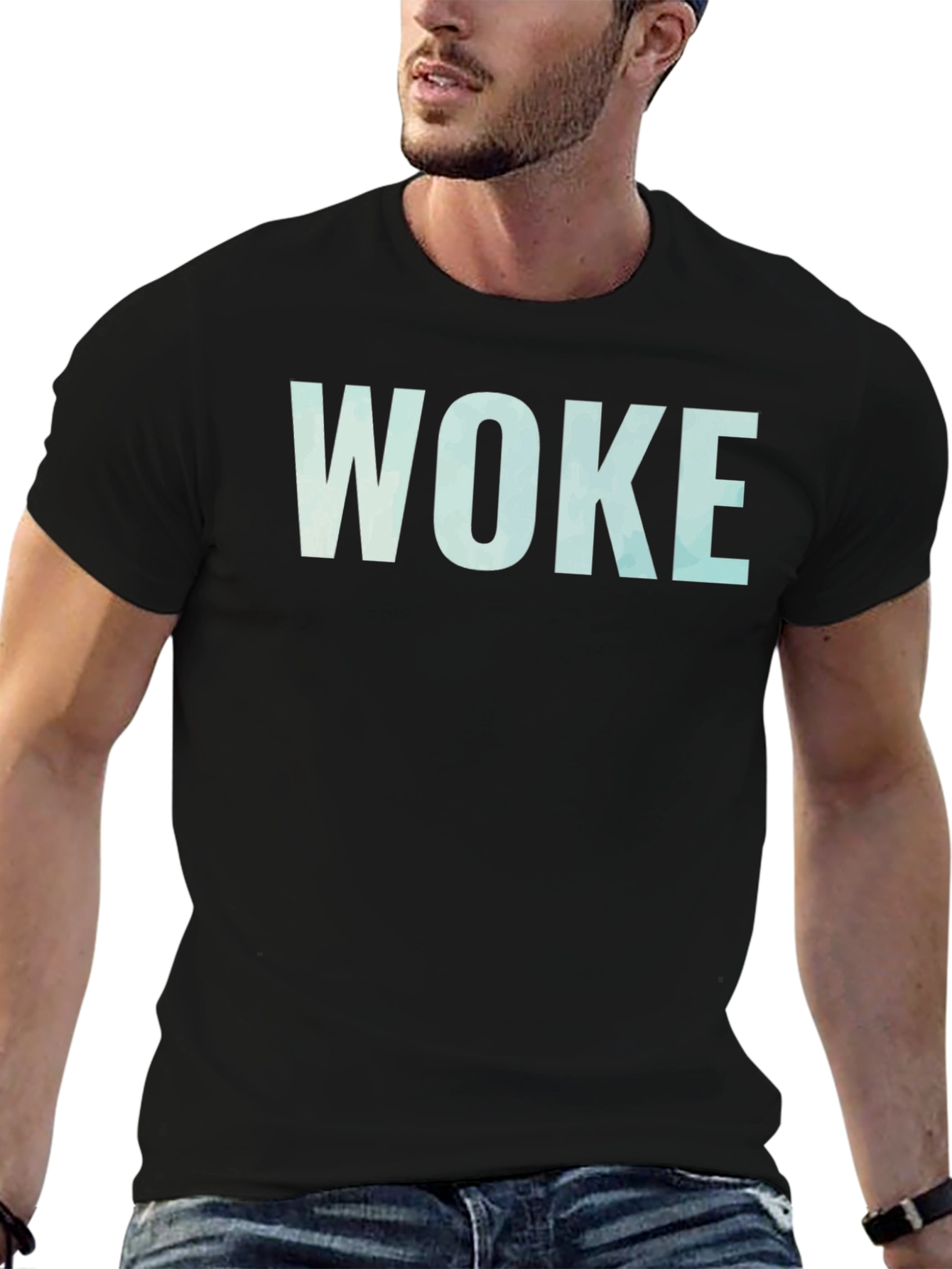 WOKE Statement T-Shirt - Casual Comfort Bold Message