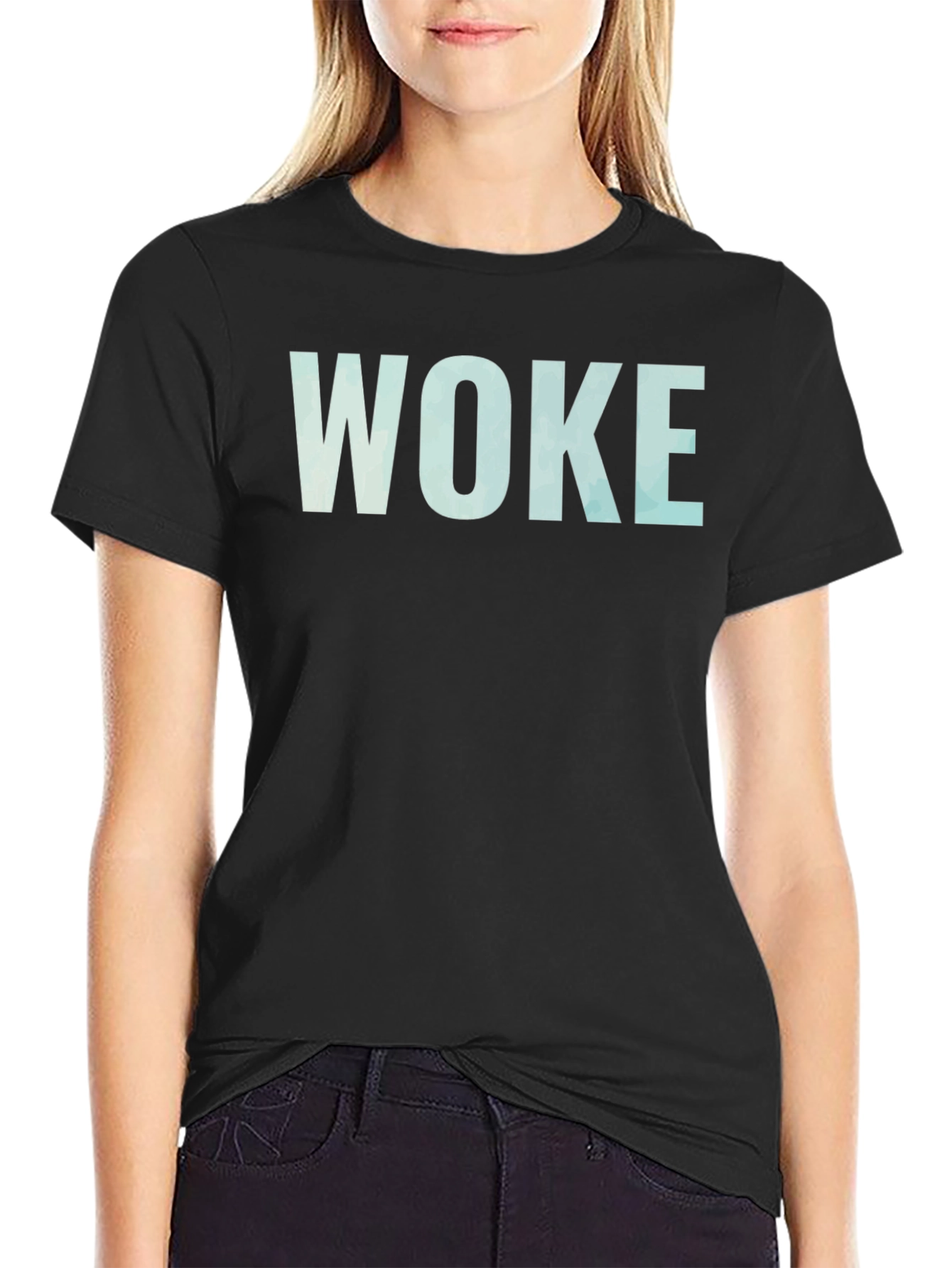 WOKE Statement T-Shirt - Casual Comfort Bold Message