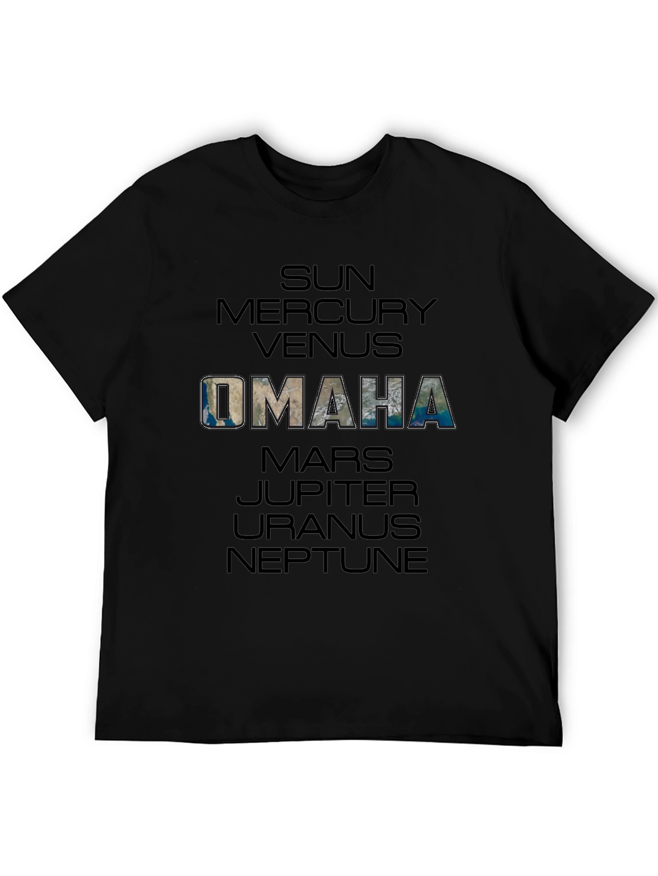 Omaha Planet T-Shirt - Celestial City Tee