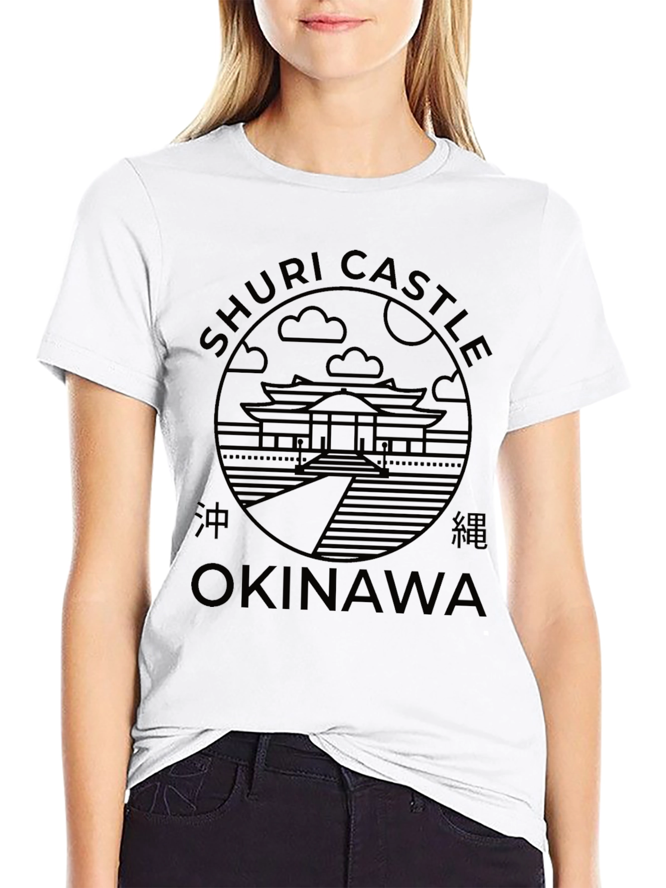 Shuri Castle Okinawa Black T-Shirt