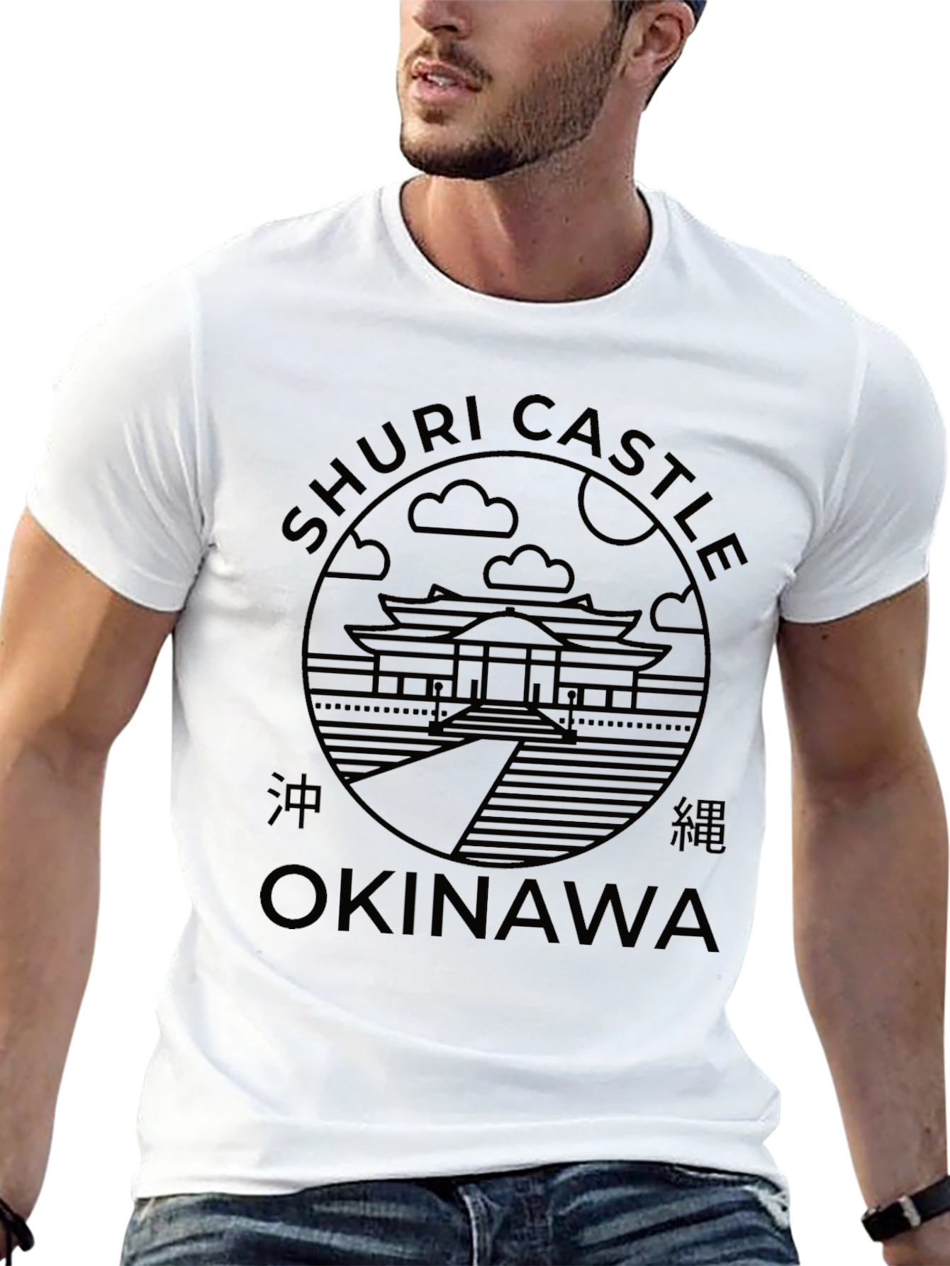 Shuri Castle Okinawa Black T-Shirt