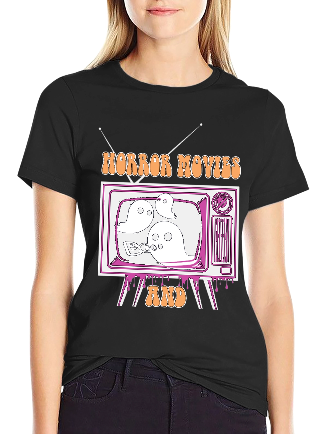 Horror Movies & Chill Graphic Tee