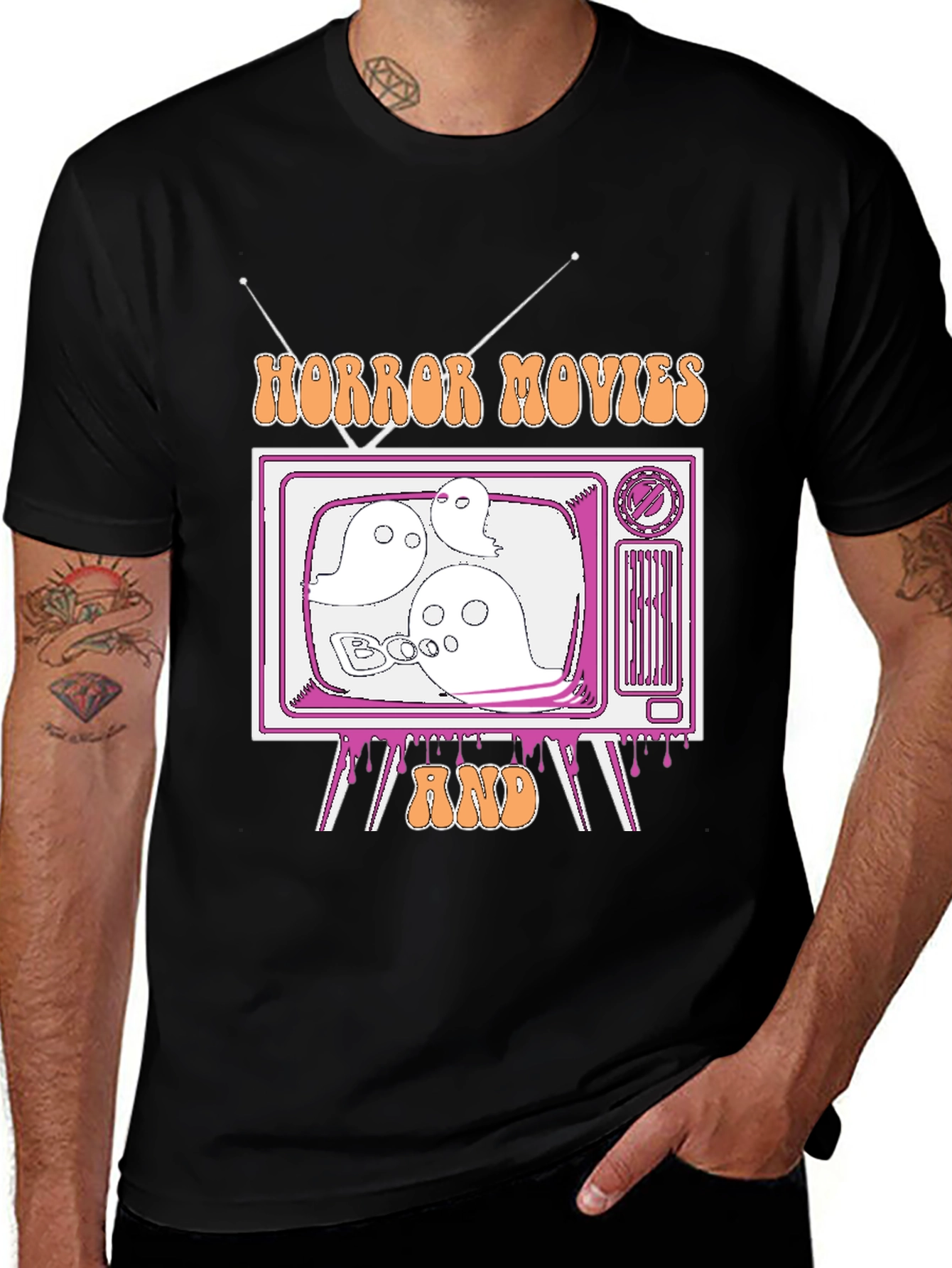 Horror Movies & Chill Graphic Tee