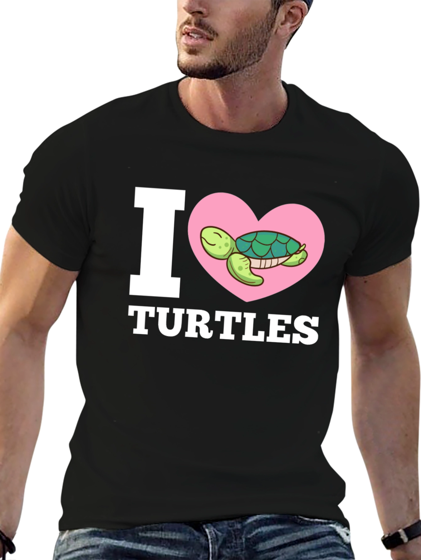 I Love Turtles Graphic T-Shirt