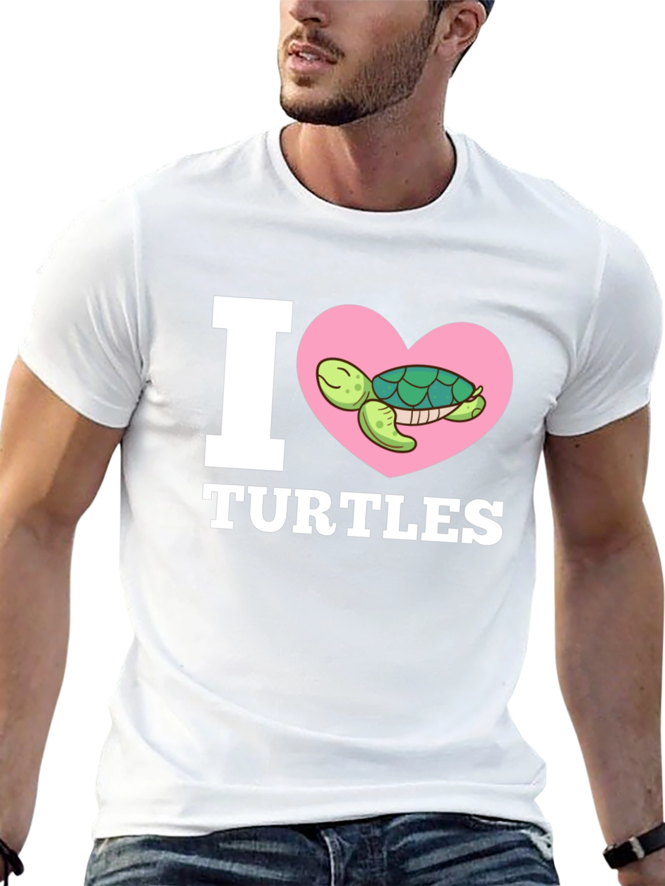 I Love Turtles Graphic T-Shirt