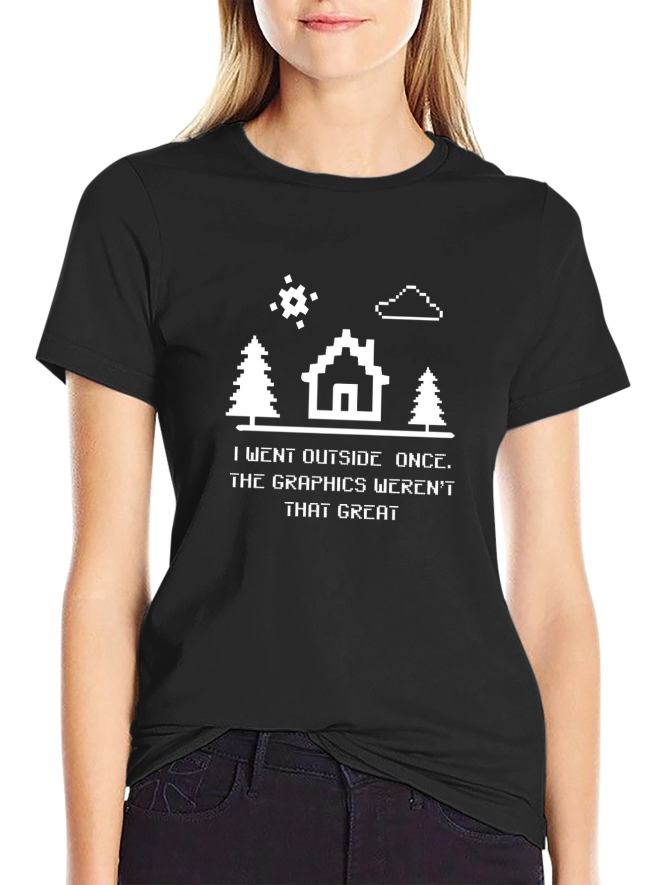 Retro Gamer Tee - I Went Outside Once T-Shirt