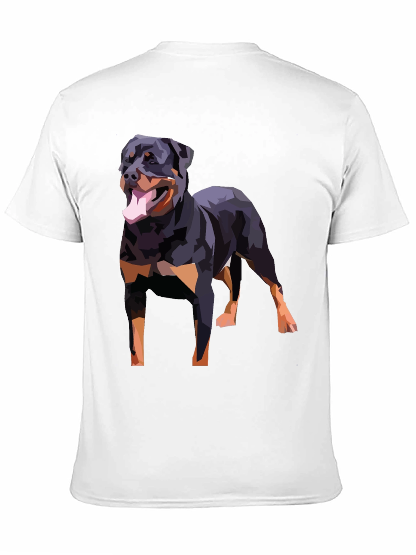 Rottweiler Dog Graphic Tee - Black Short Sleeve