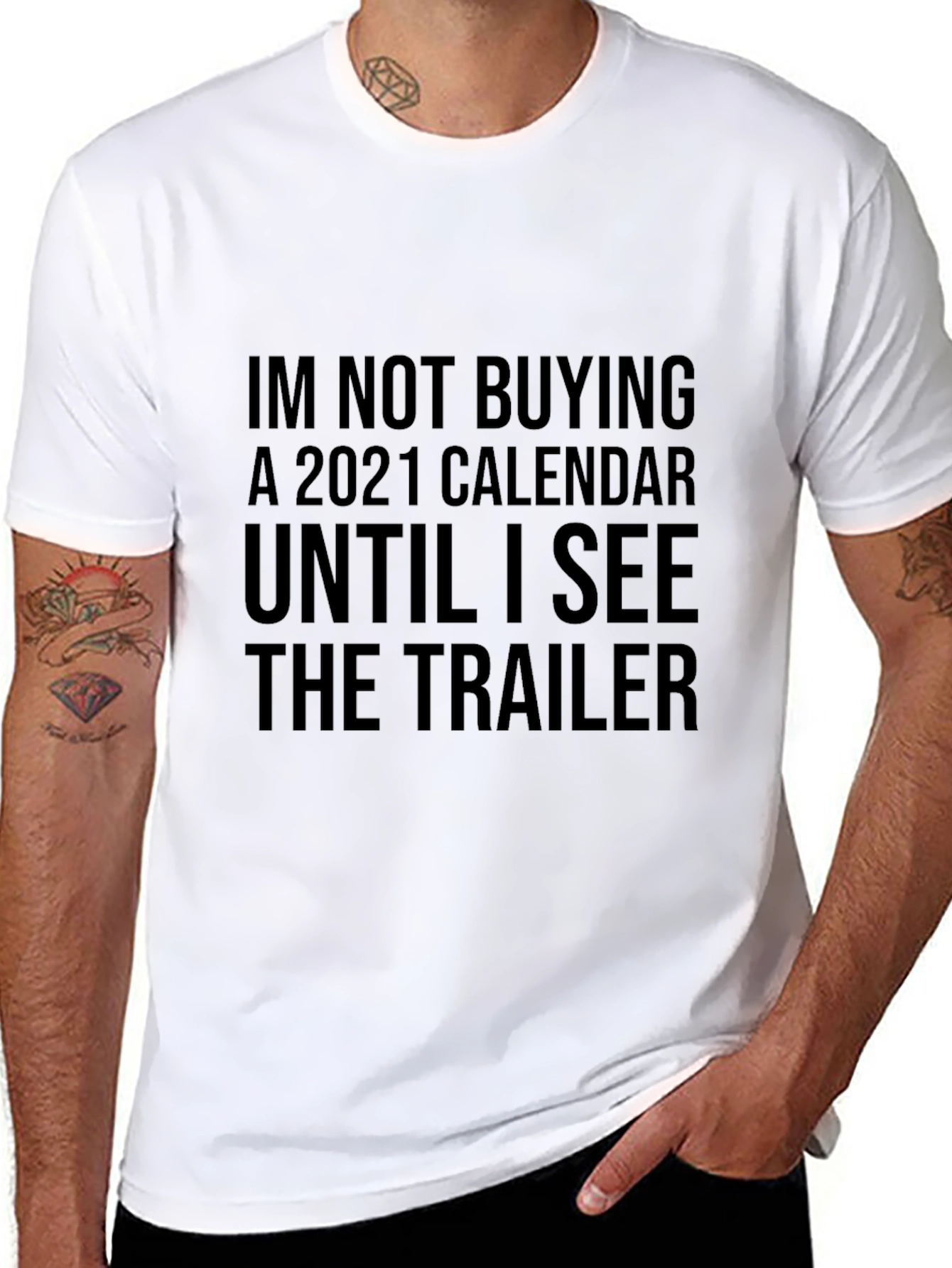 Funny 2021 Calendar Trailer Black T-Shirt