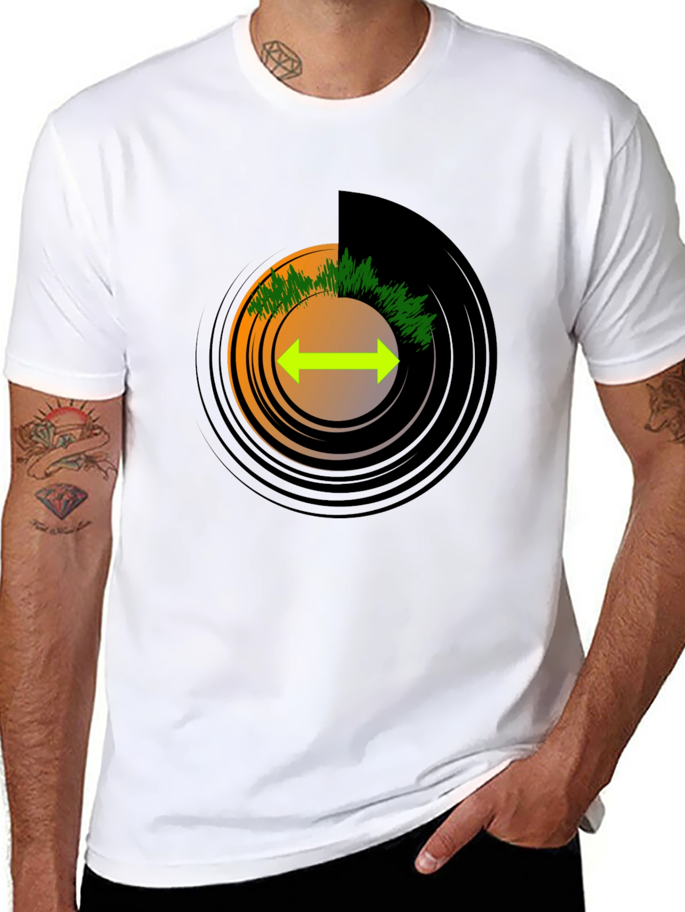Vinyl Record Graphic T-Shirt