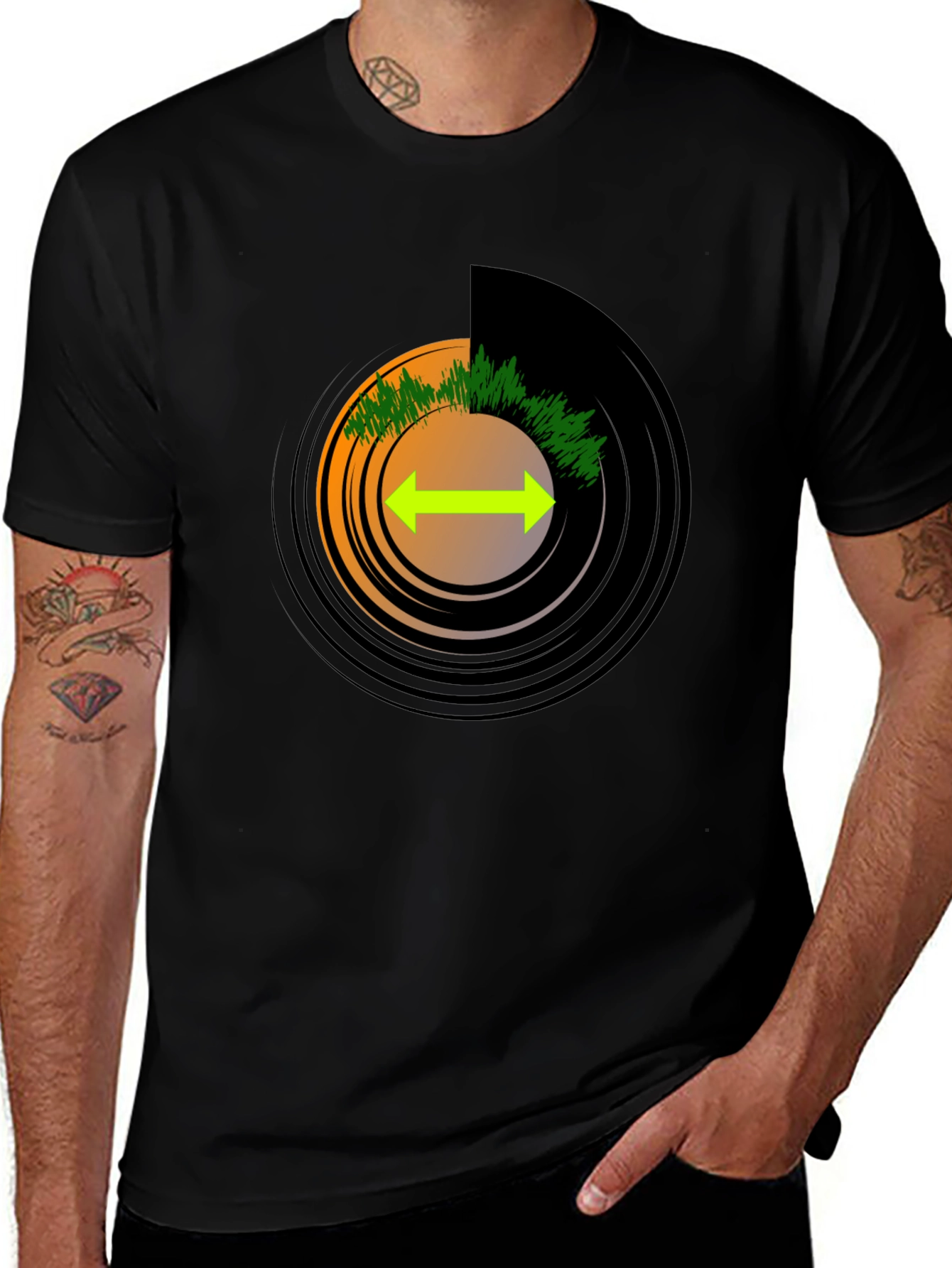 Vinyl Record Graphic T-Shirt