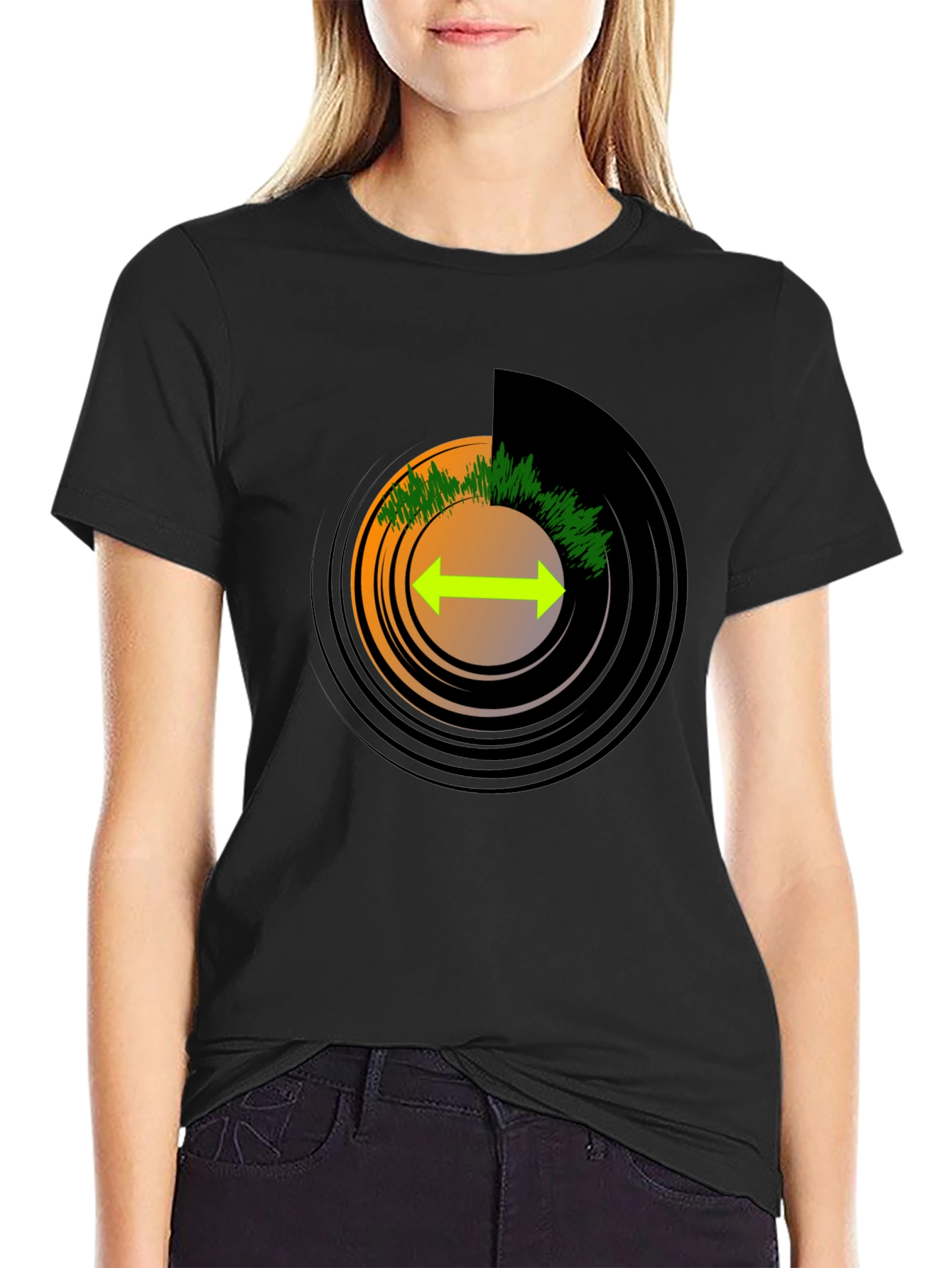 Vinyl Record Graphic T-Shirt