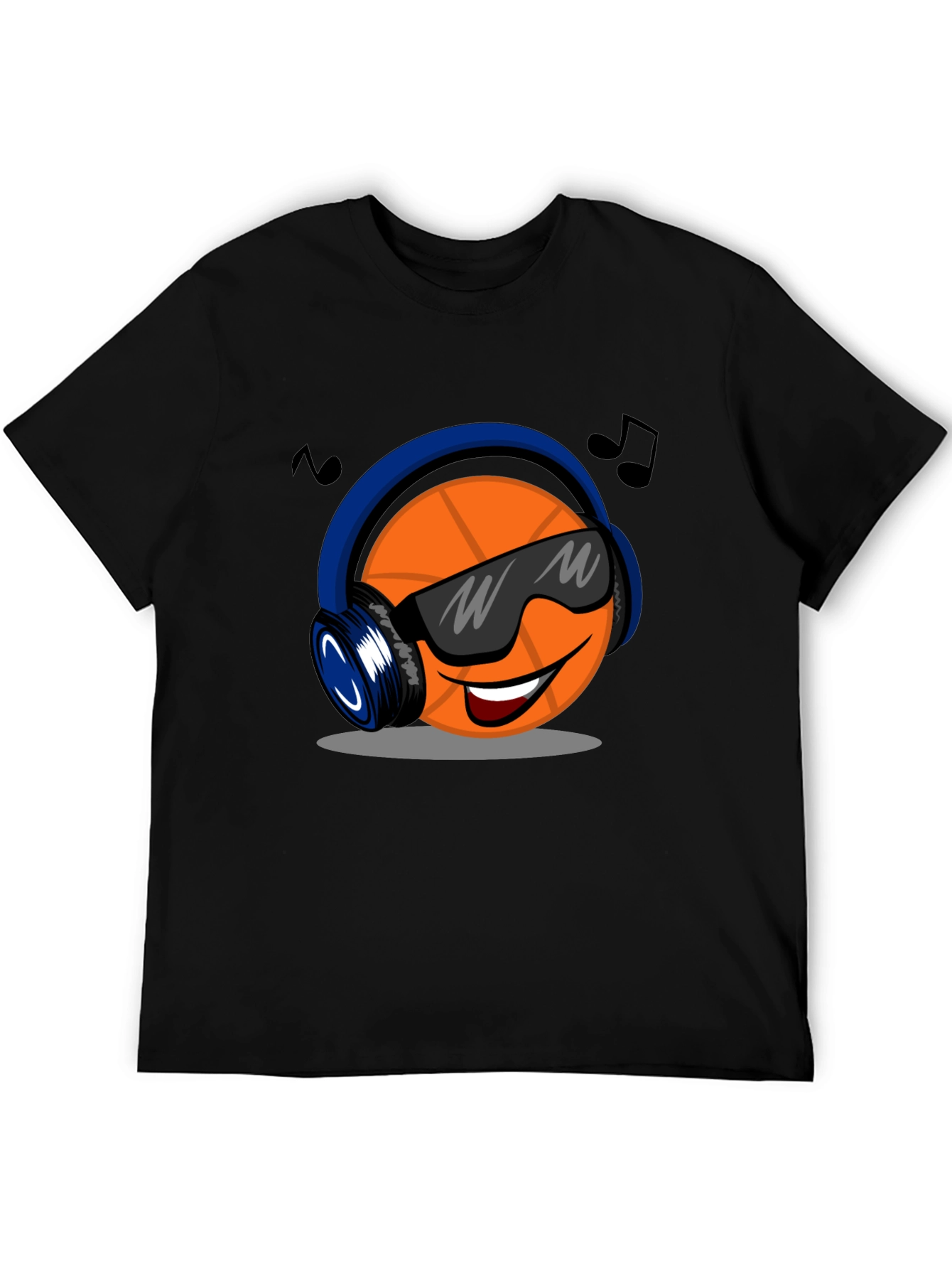Cool Basketball Headphones Graphic T-Shirt