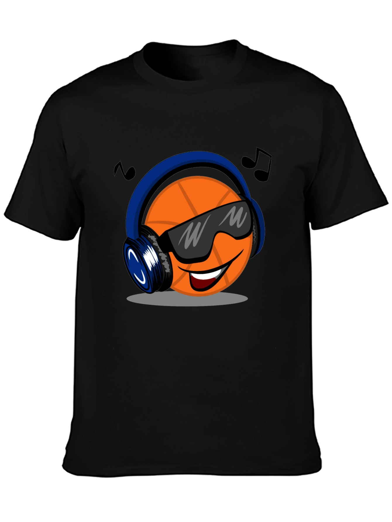 Cool Basketball Headphones Graphic T-Shirt