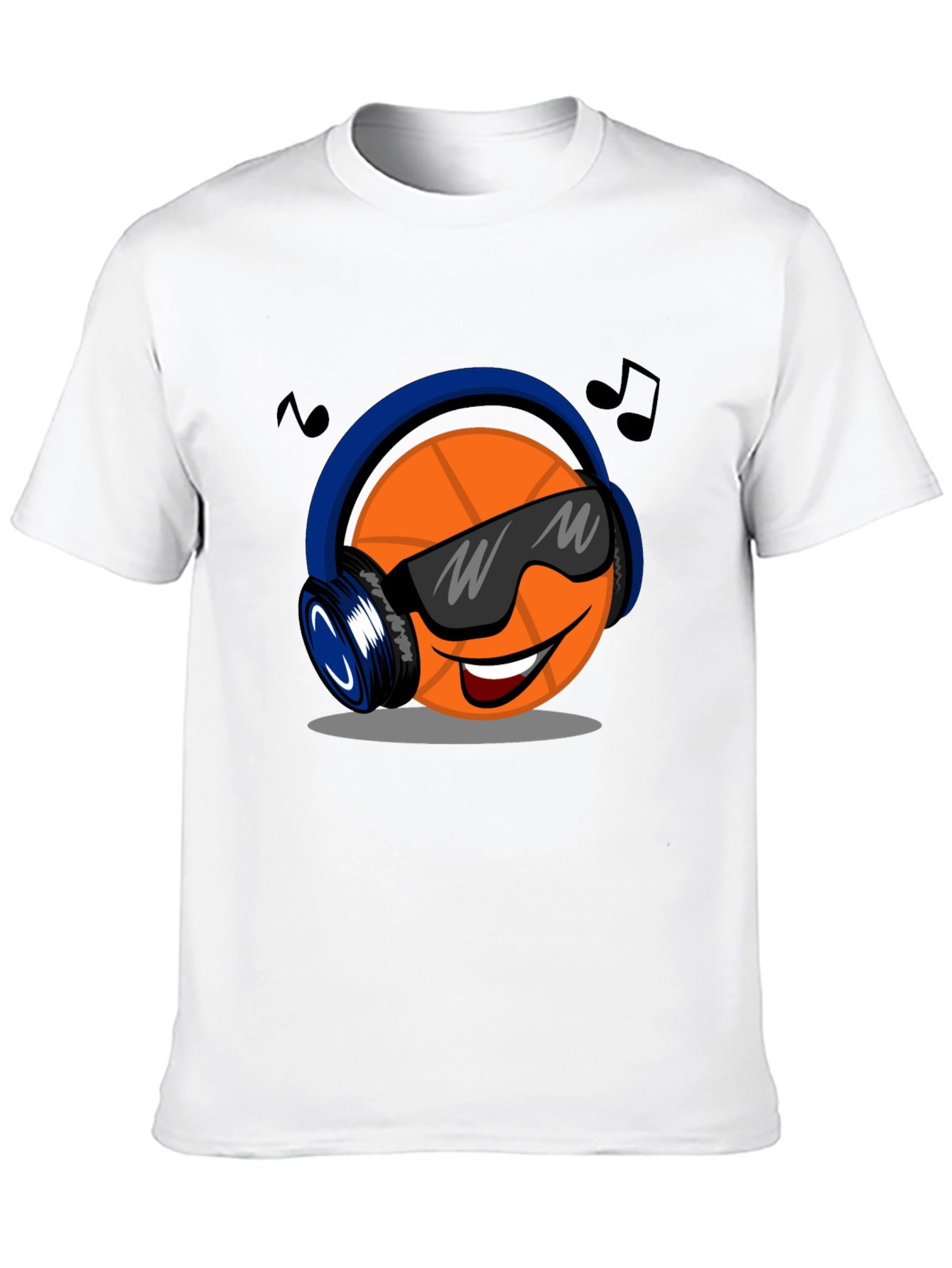Cool Basketball Headphones Graphic T-Shirt