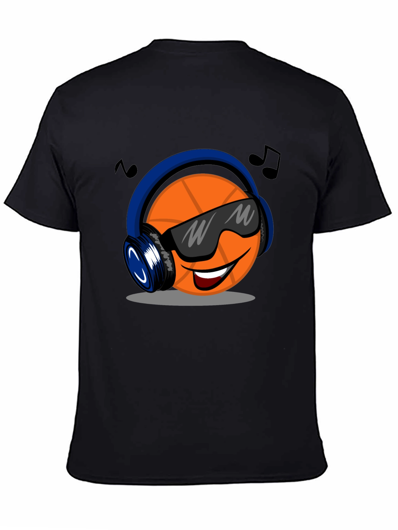 Cool Basketball Headphones Graphic T-Shirt