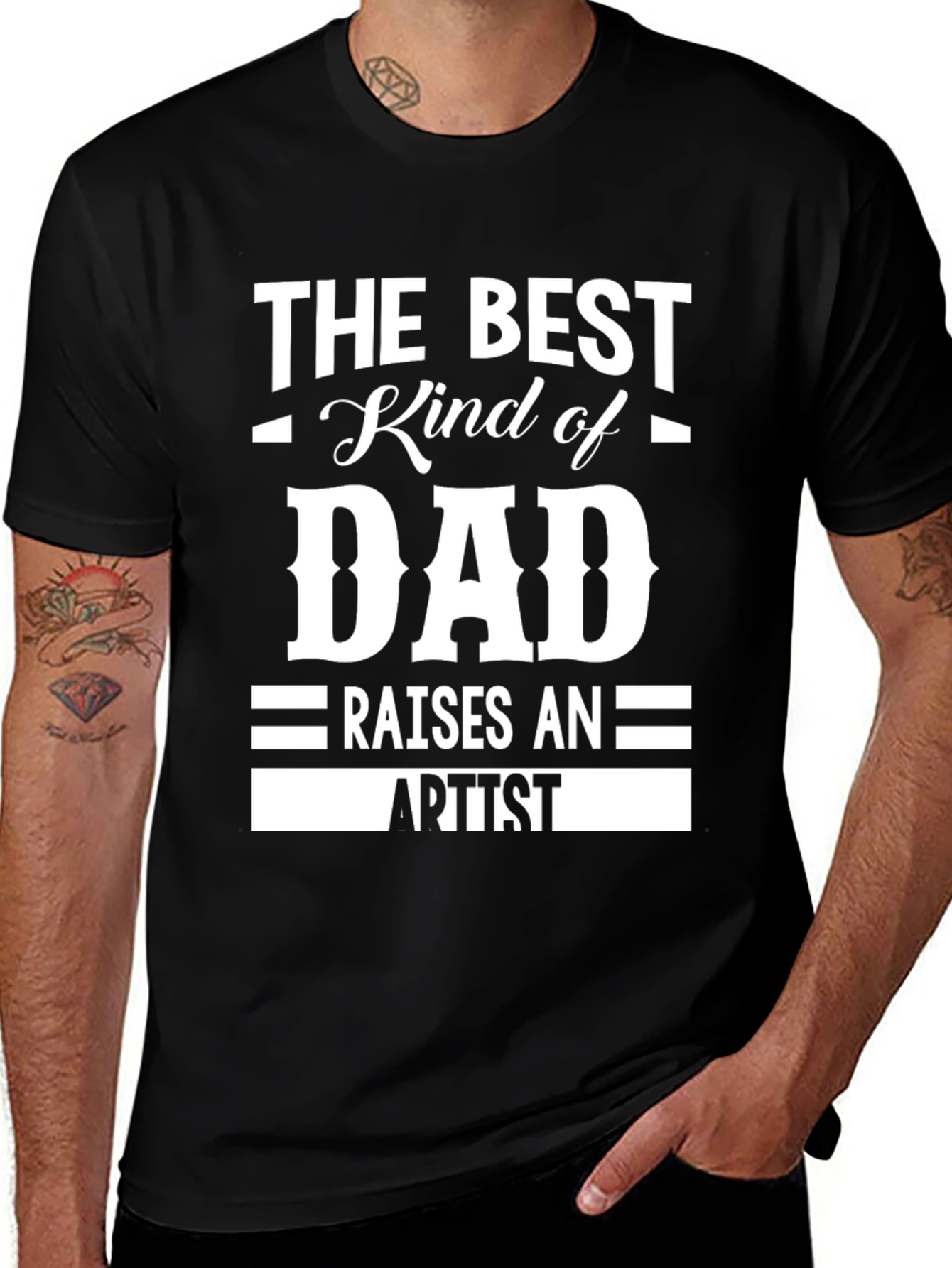 Best Kind of Dad Artist T-Shirt