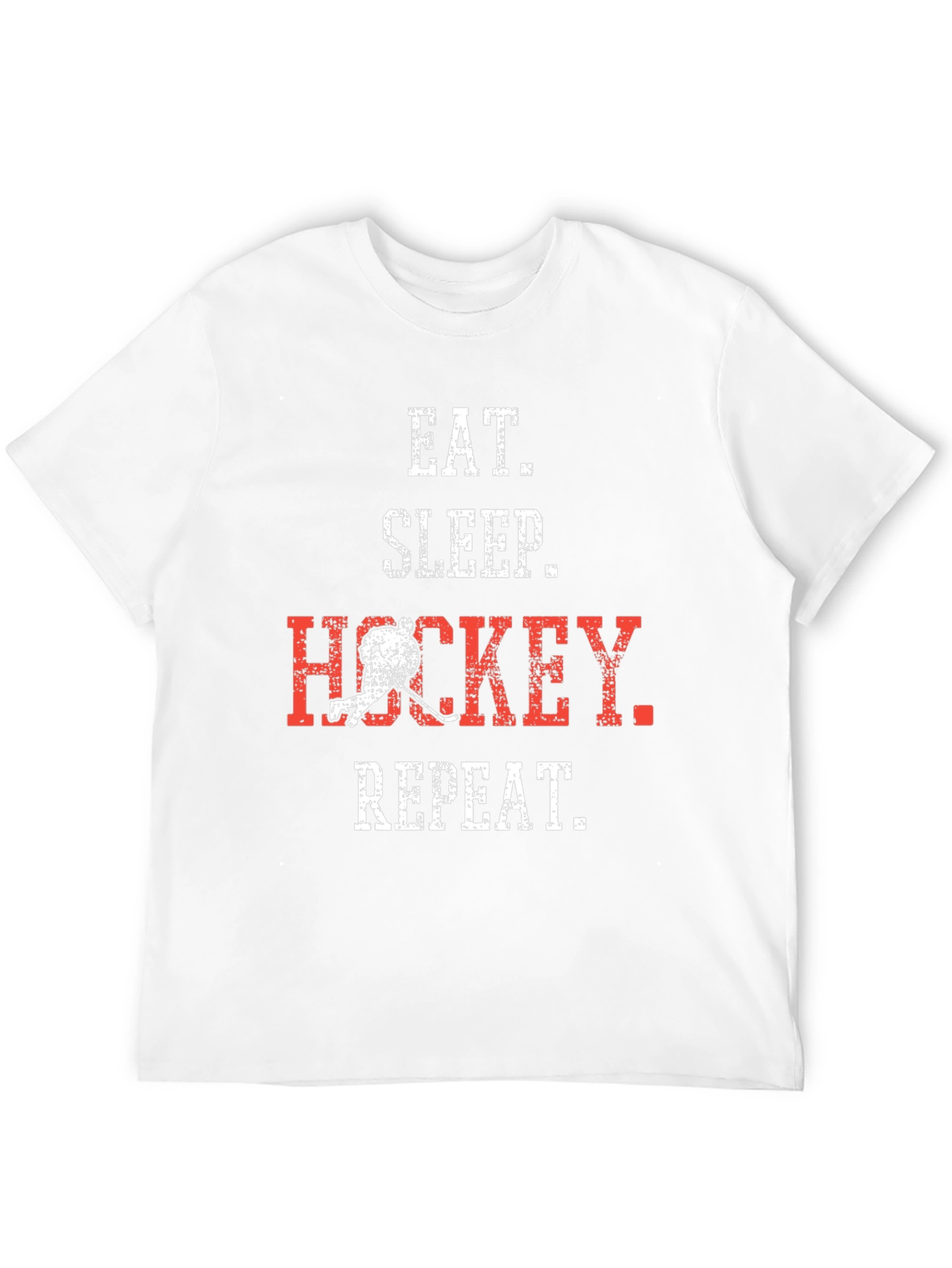 Eat Sleep Hockey Repeat Graphic Tee