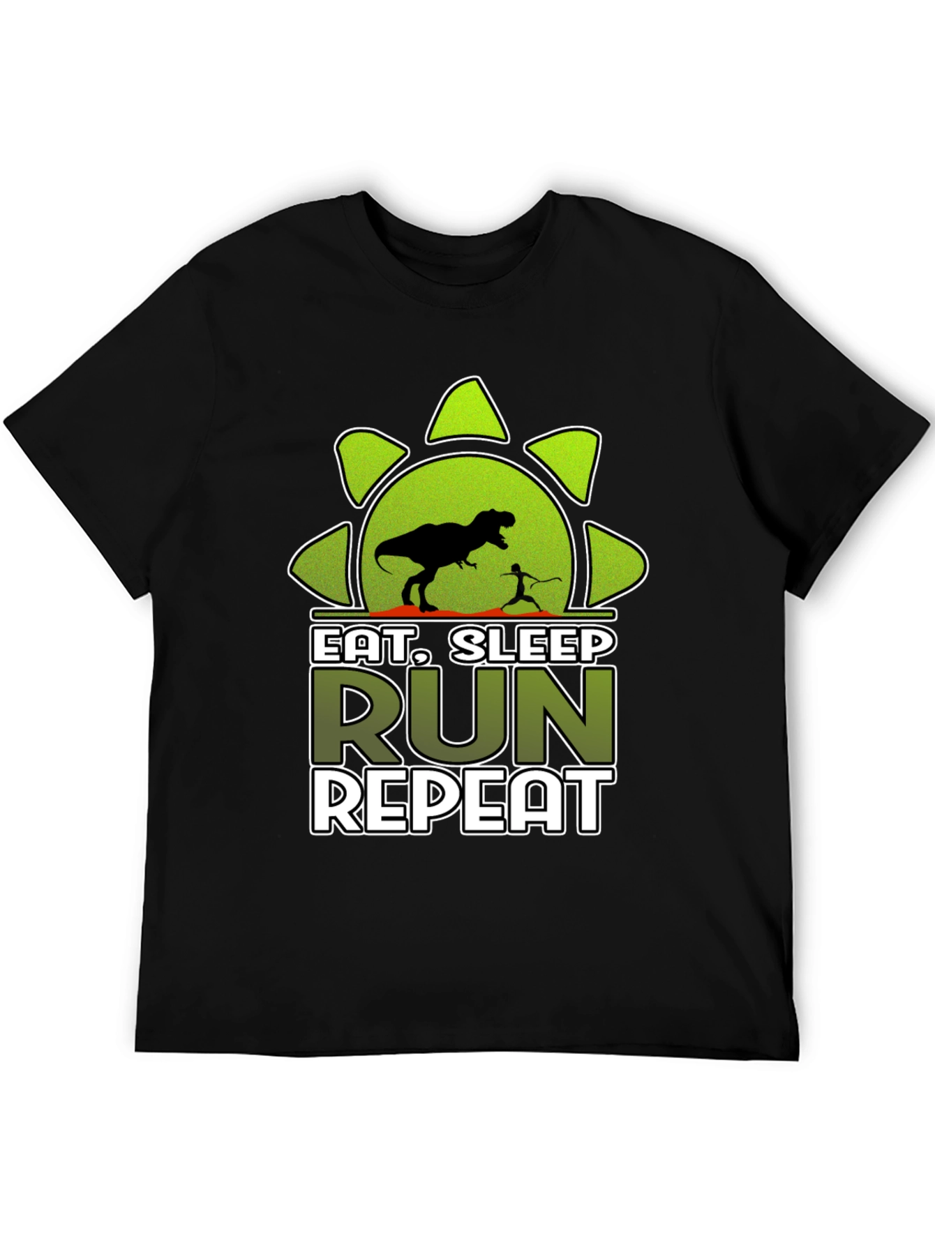 Eat Sleep Run Repeat Dinosaur T-Shirt