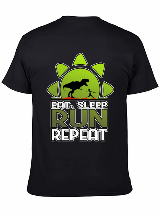 Eat Sleep Run Repeat Dinosaur T-Shirt