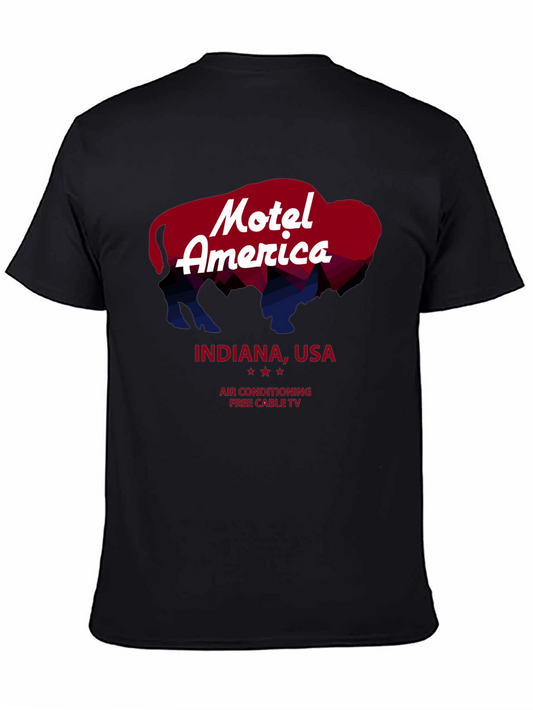 Motel America T-Shirt - Indiana USA Vintage Retro Tee