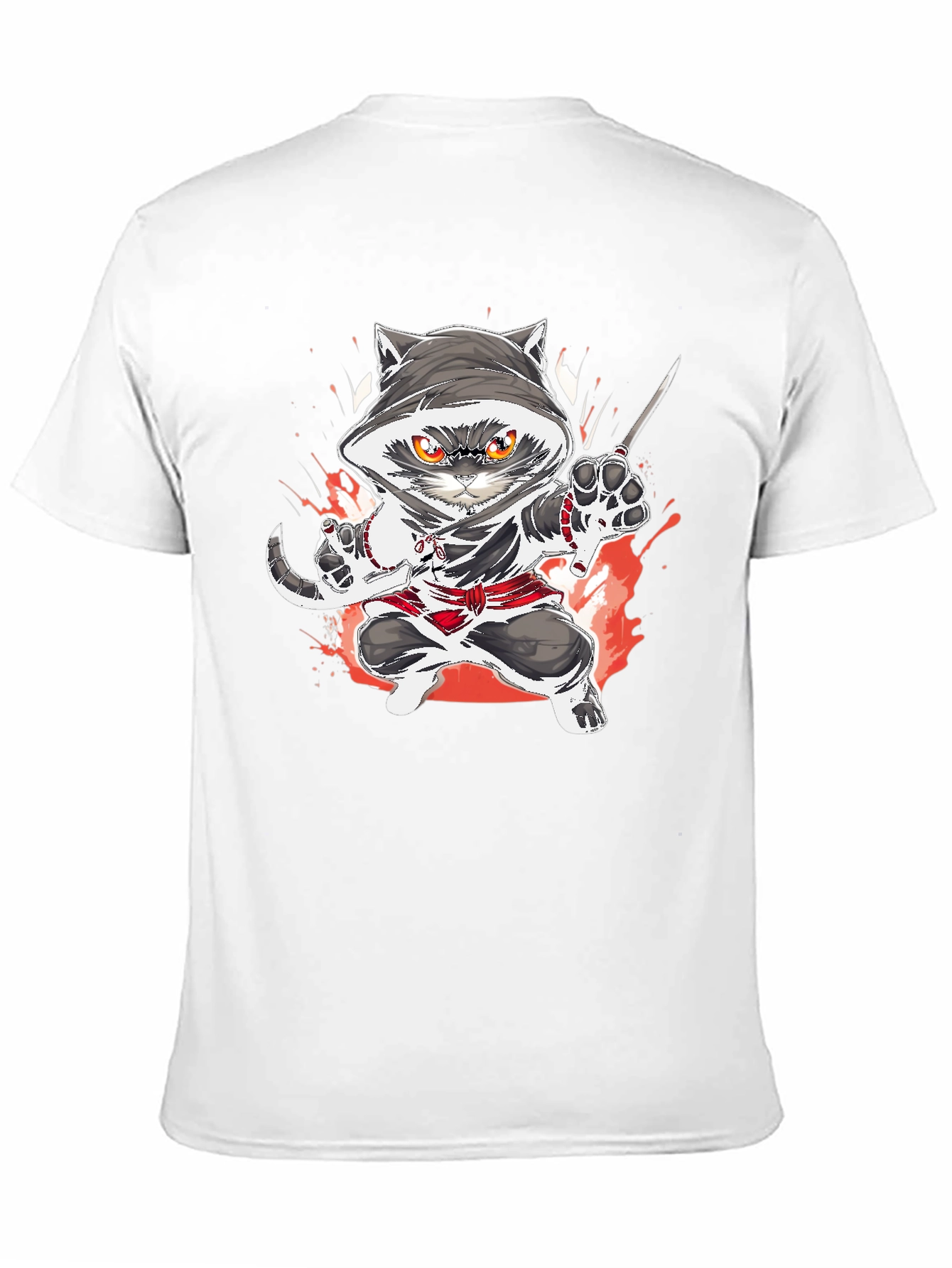 Ninja Cat Graphic T-Shirt