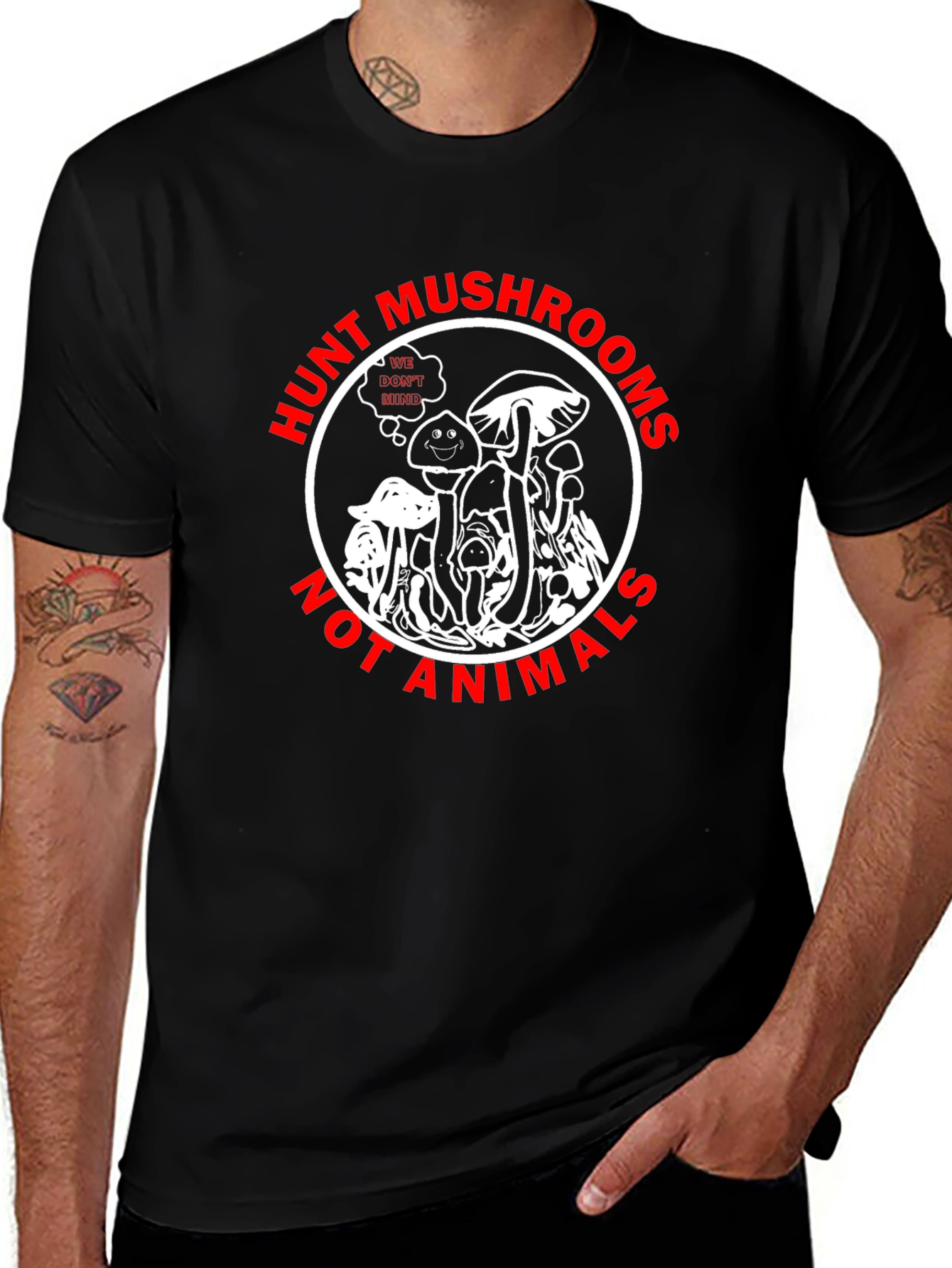 Hunt Mushrooms Graphic T-Shirt
