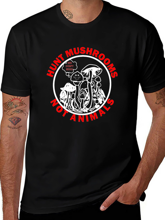 Hunt Mushrooms Graphic T-Shirt