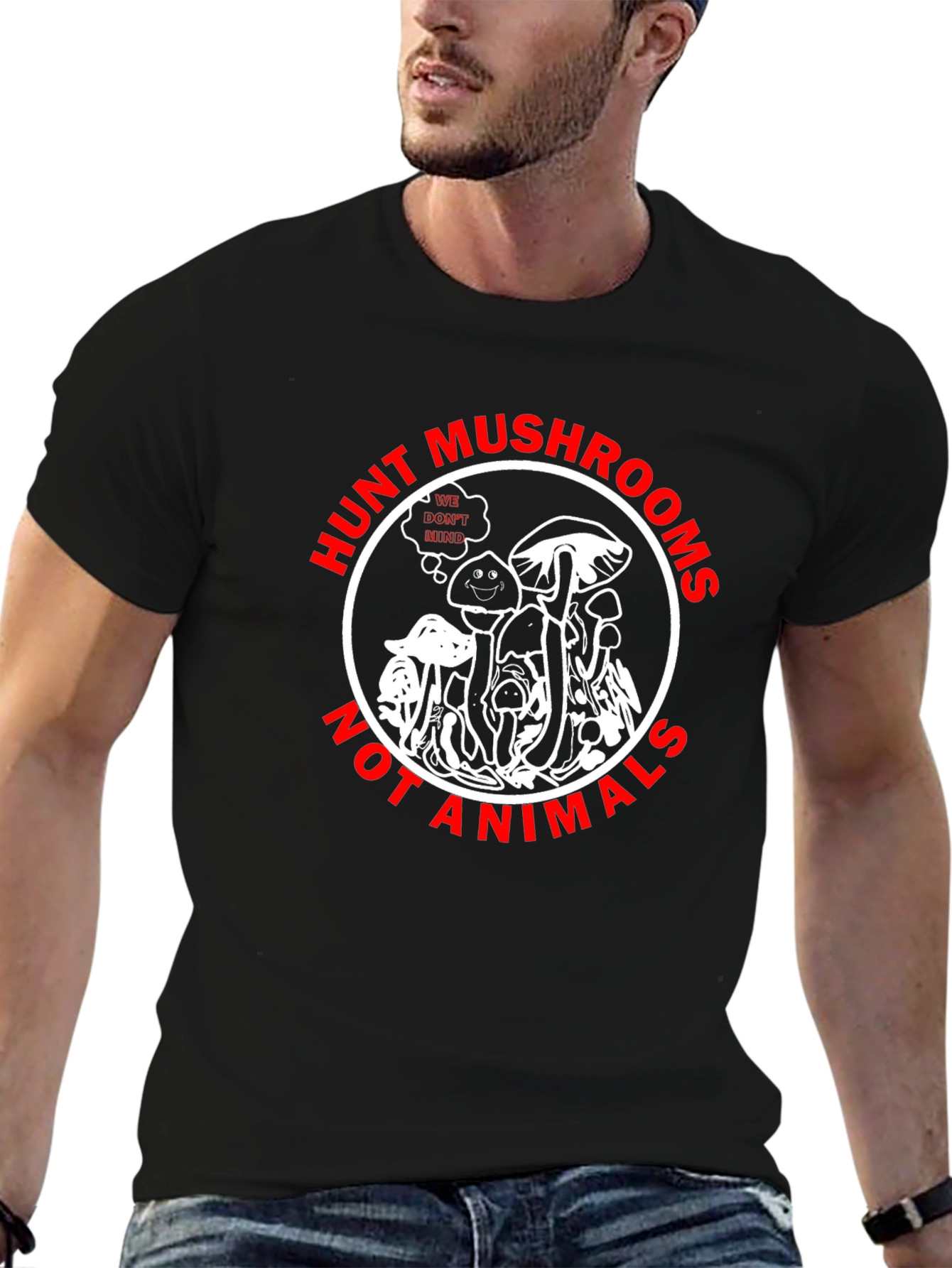 Hunt Mushrooms Graphic T-Shirt