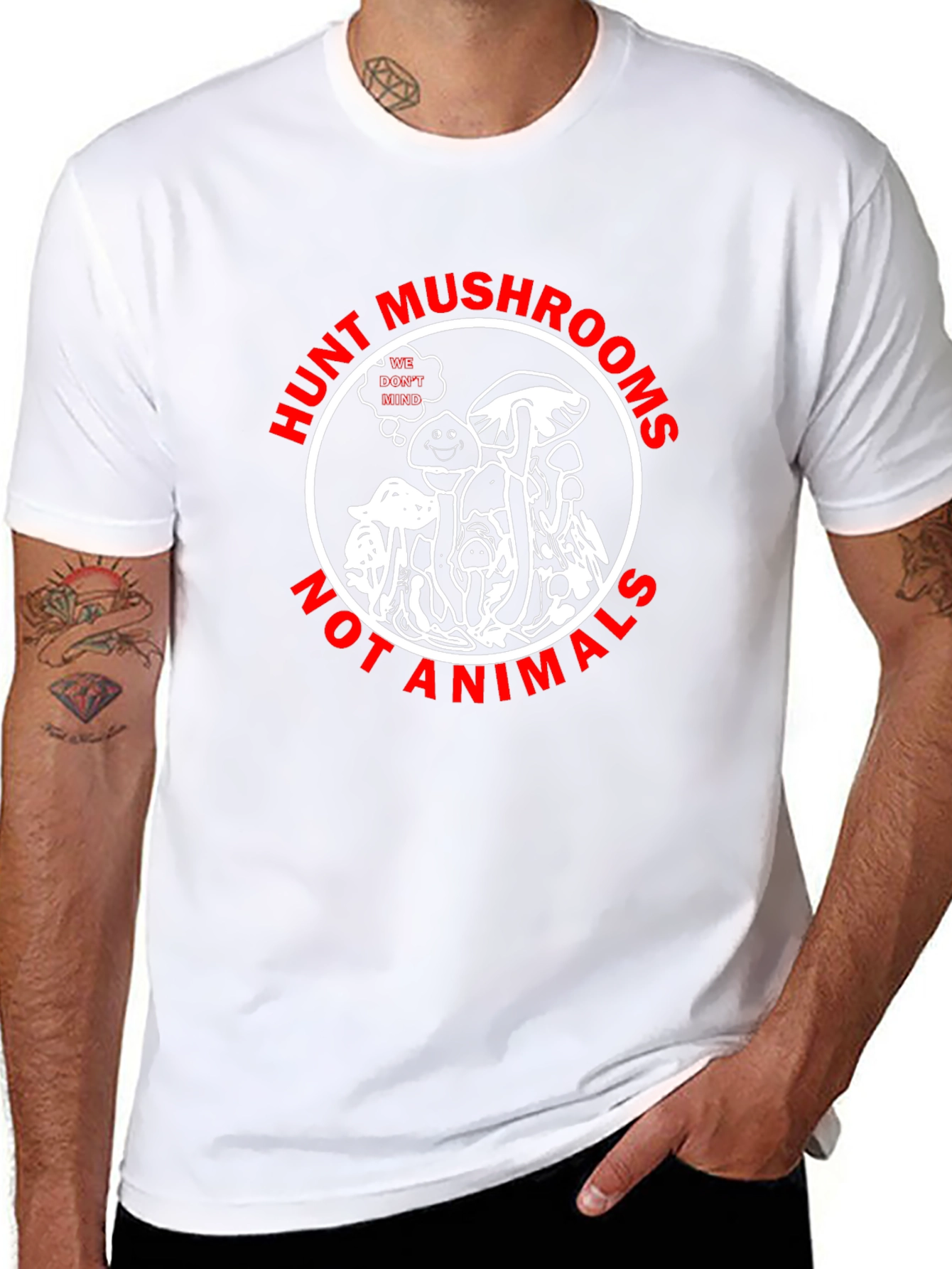 Hunt Mushrooms Graphic T-Shirt