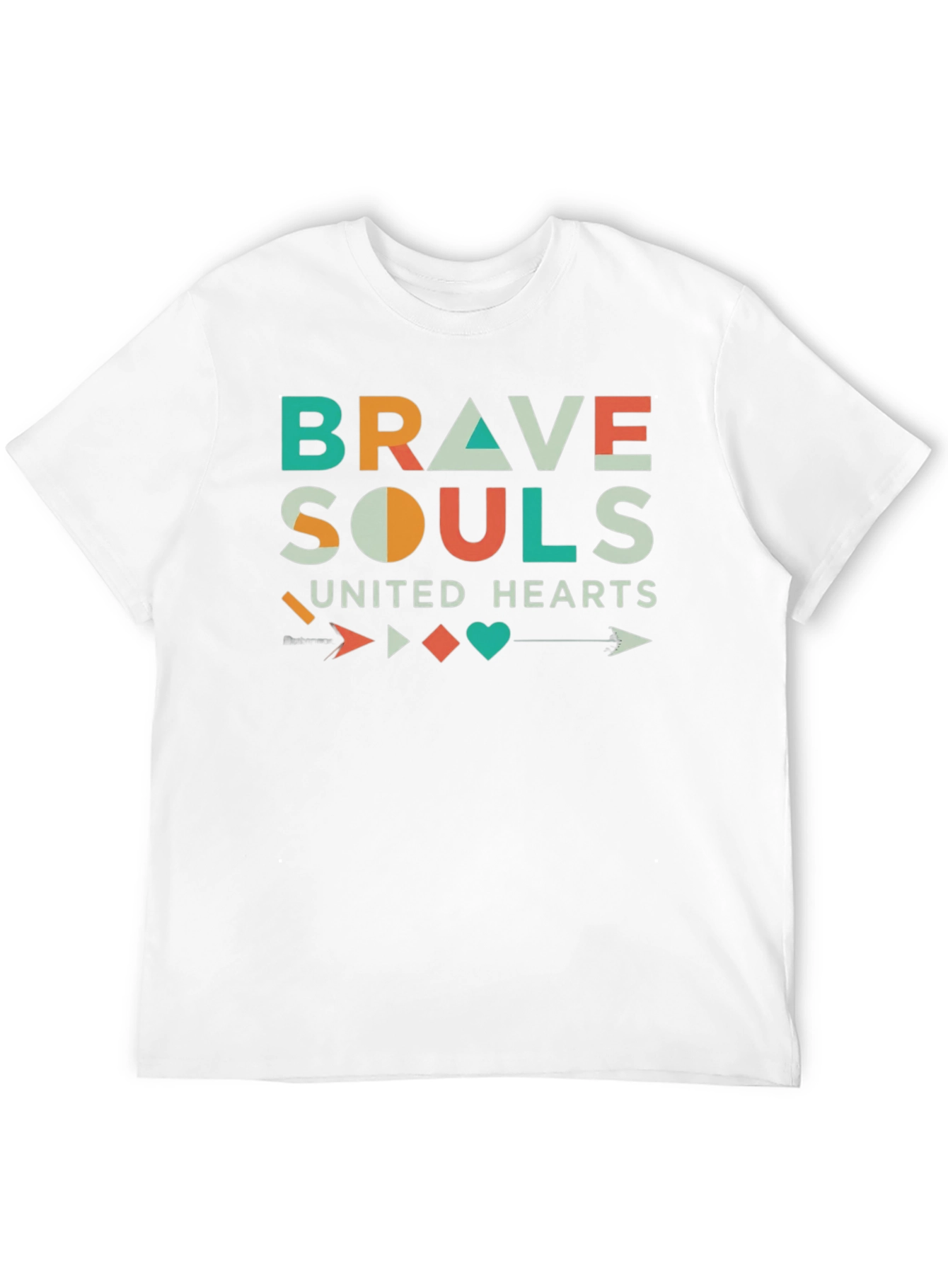Brave Souls United Hearts Graphic T-Shirt