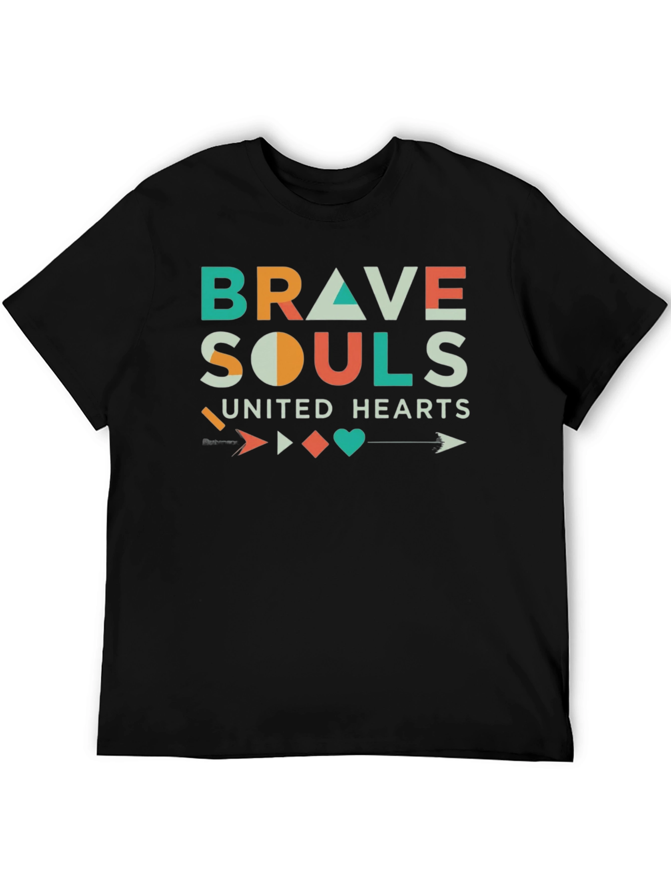 Brave Souls United Hearts Graphic T-Shirt